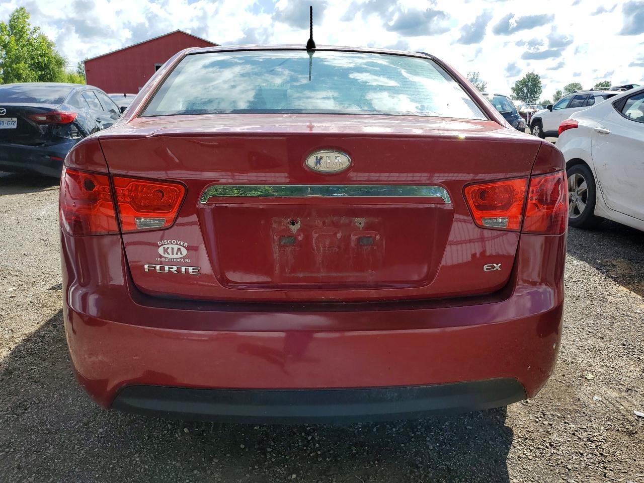2012 Kia Forte Ex Red vin: KNAFU4A2XC5529644