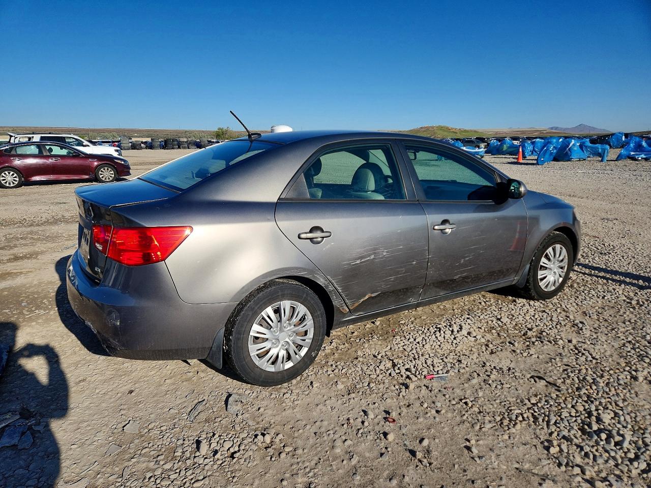 2012 Kia Forte Ex Gray vin: KNAFU4A2XC5562353