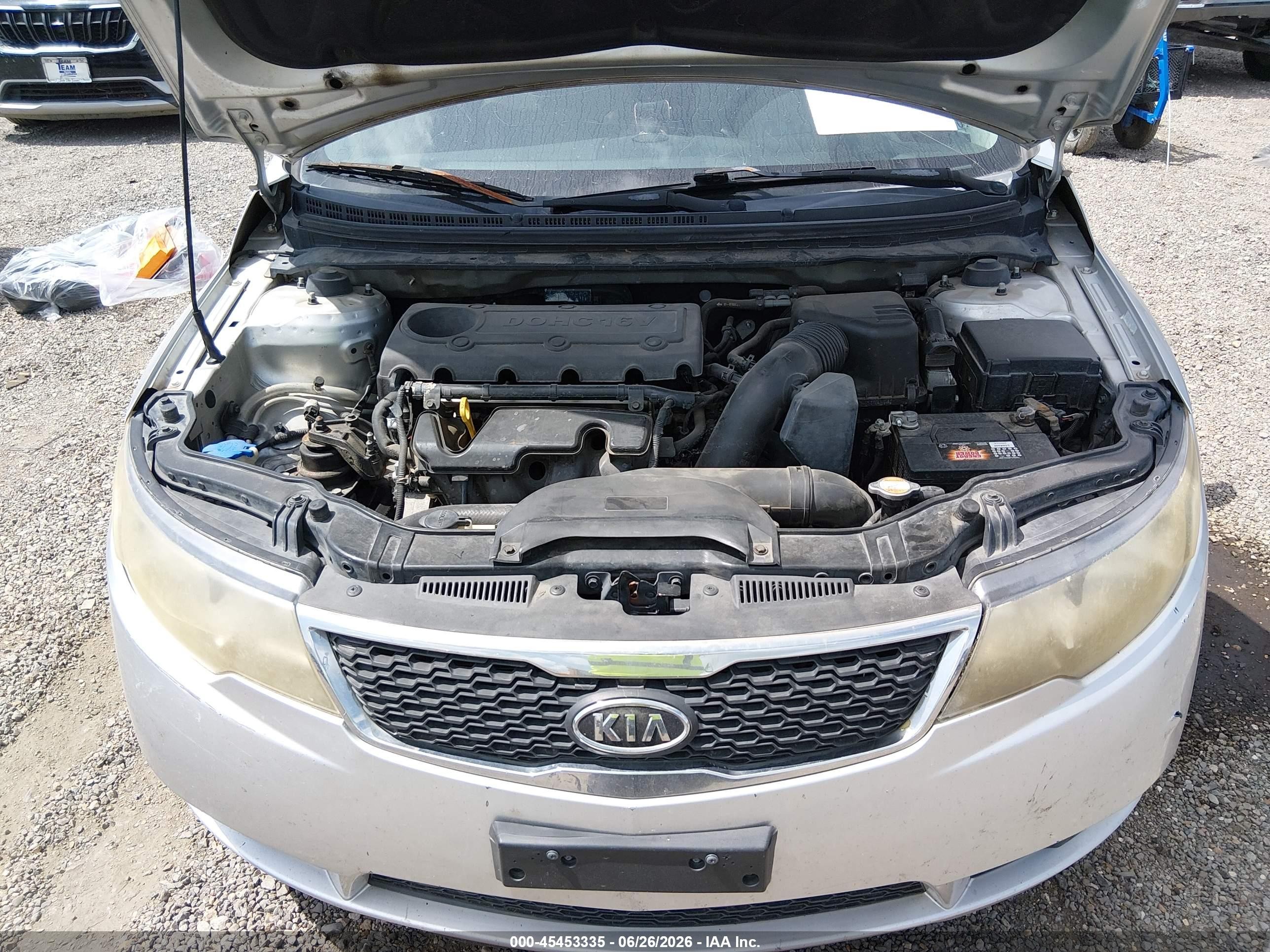 2012 Kia Forte Ex Silver vin: KNAFU4A2XC5621692