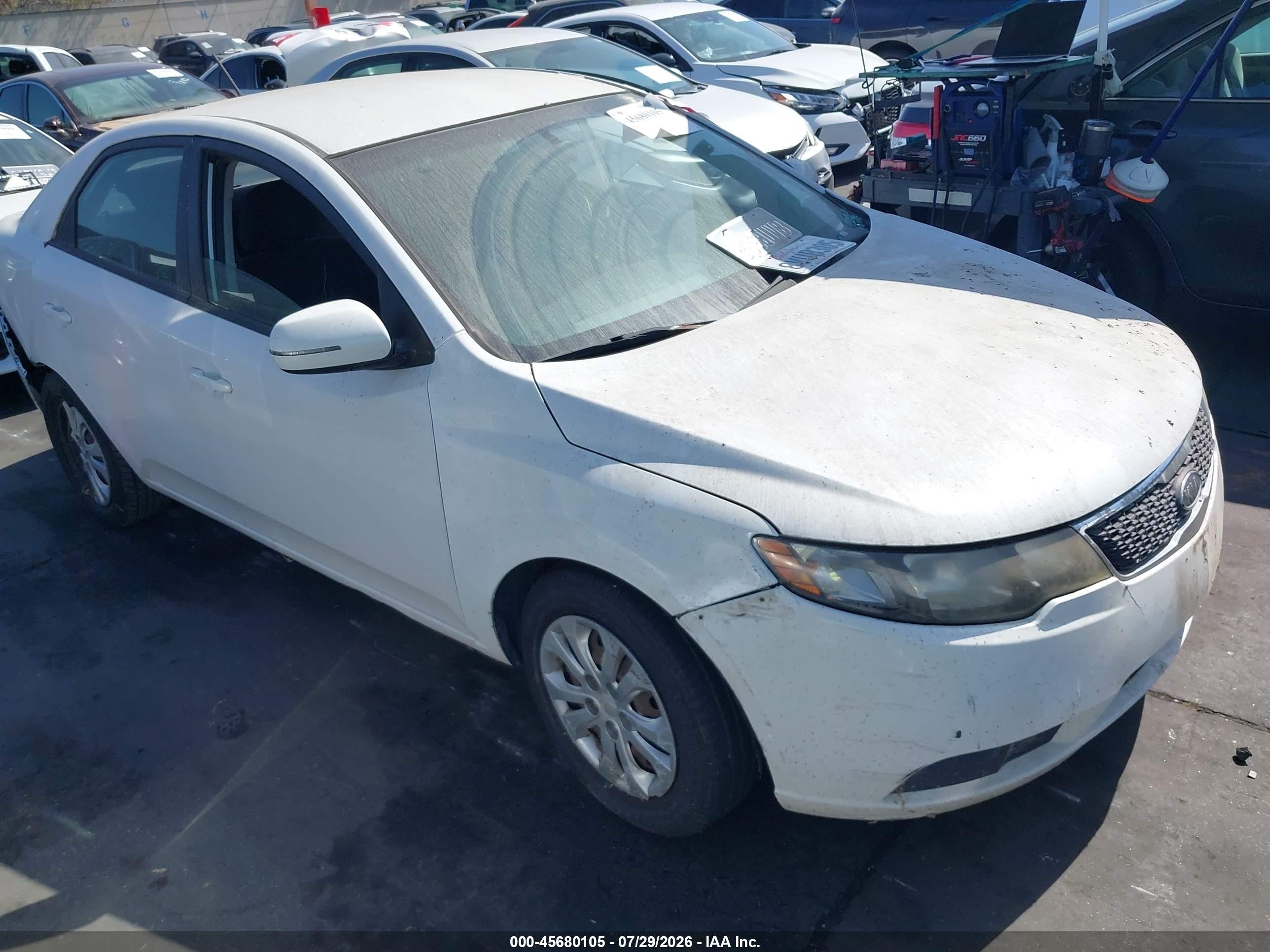 2012 Kia Forte Ex White vin: KNAFU4A2XC5636239