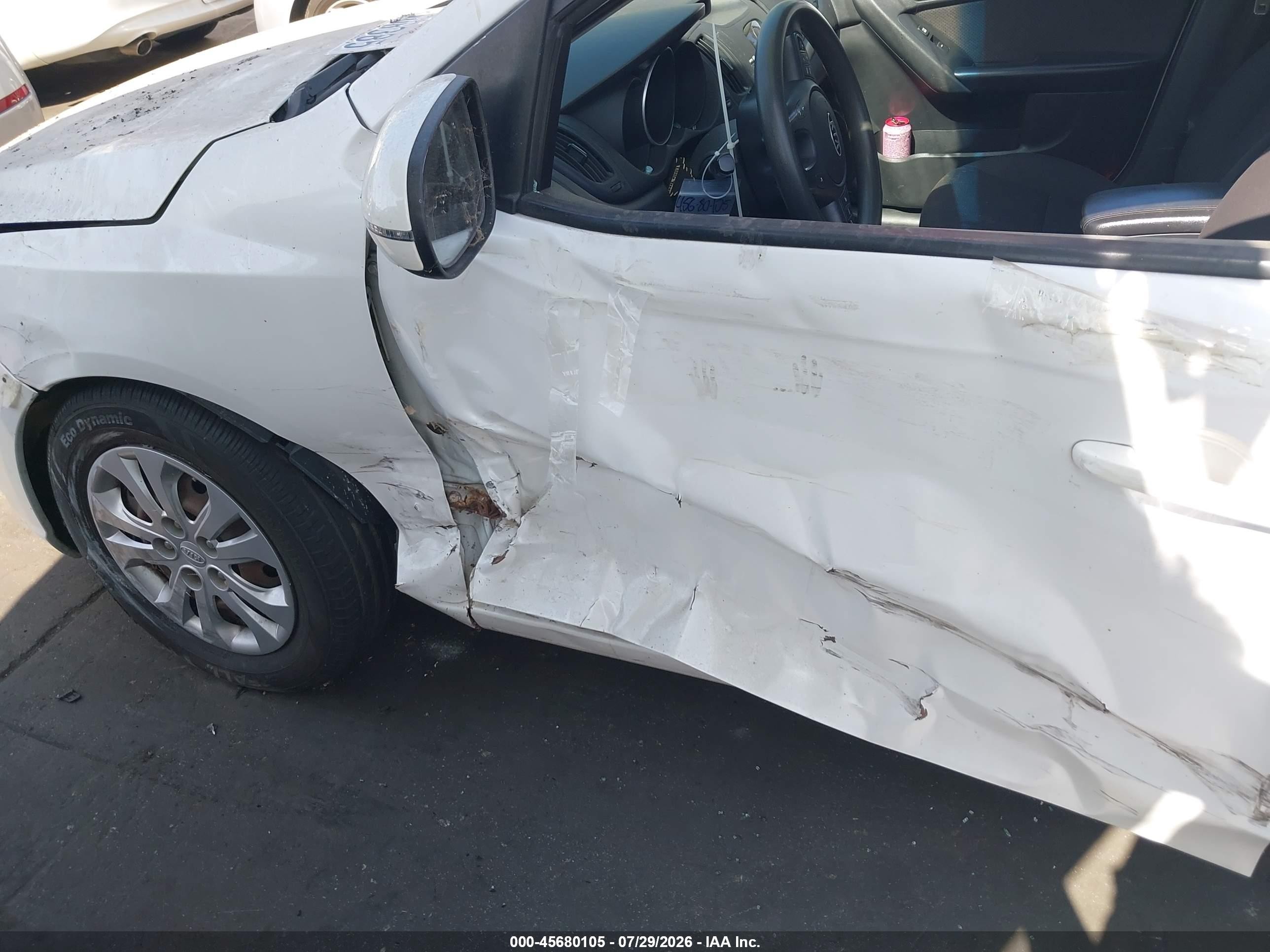 2012 Kia Forte Ex White vin: KNAFU4A2XC5636239