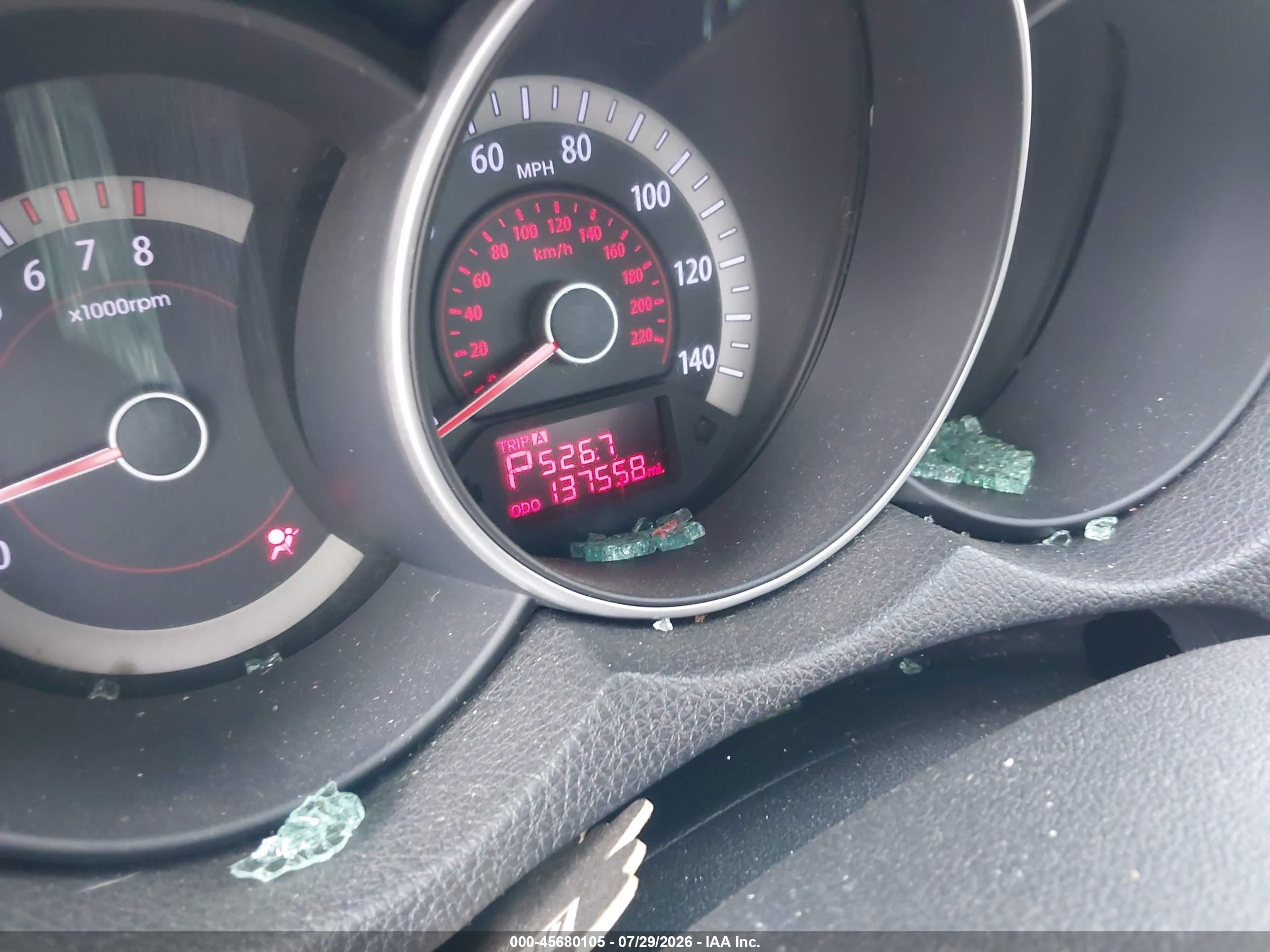 2012 Kia Forte Ex White vin: KNAFU4A2XC5636239
