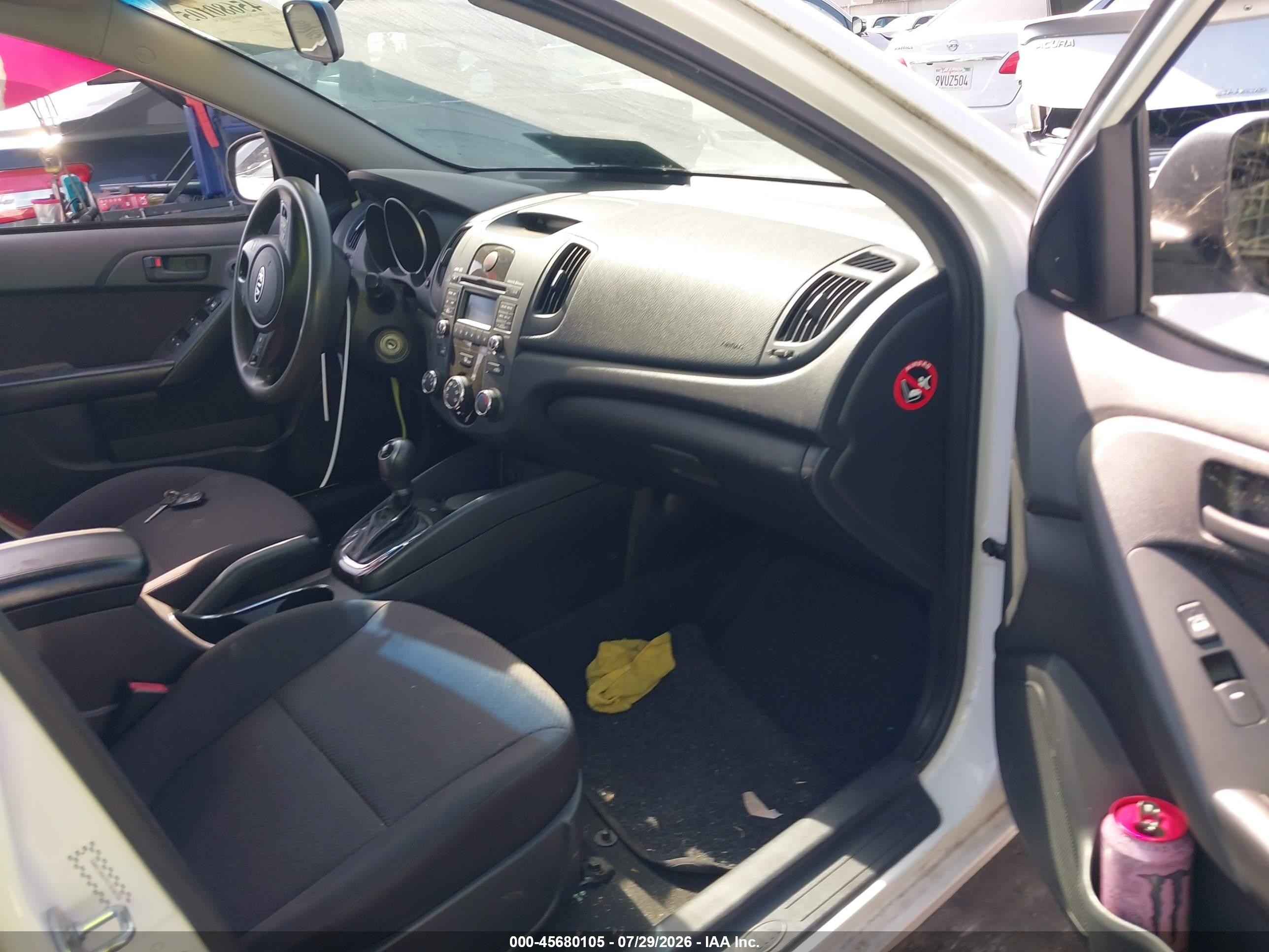2012 Kia Forte Ex White vin: KNAFU4A2XC5636239