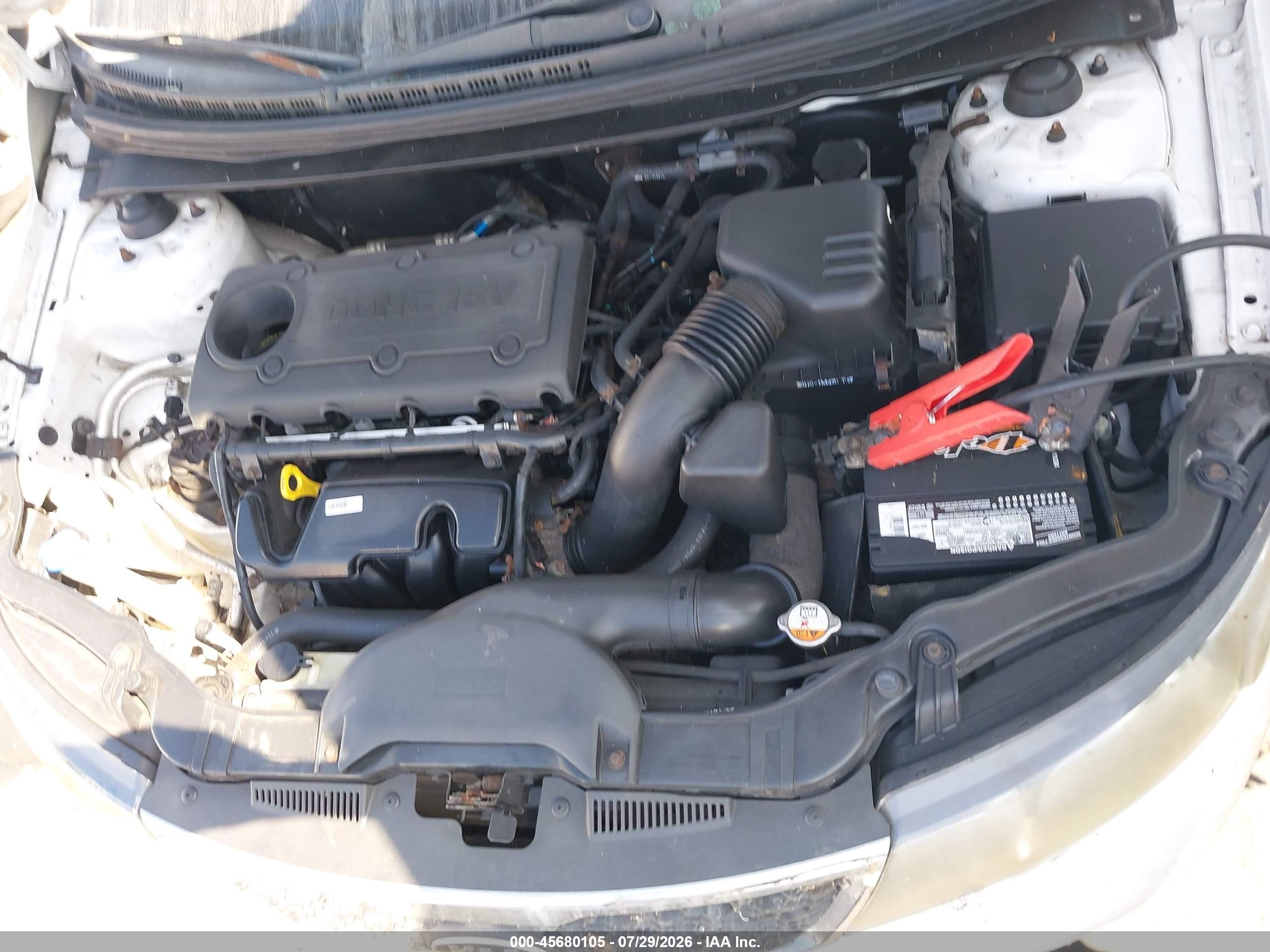 2012 Kia Forte Ex White vin: KNAFU4A2XC5636239