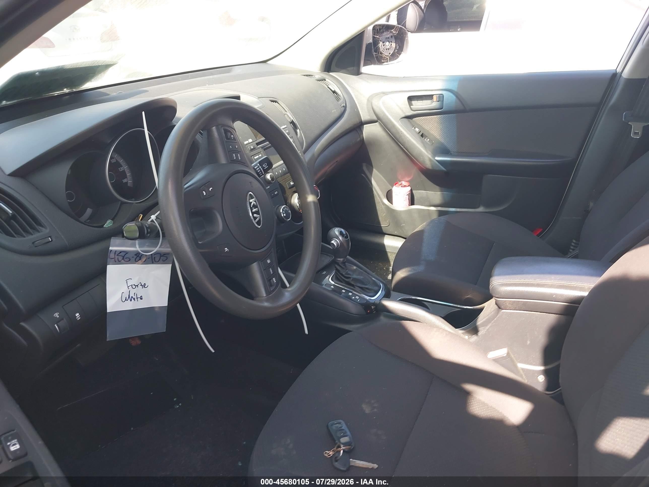 2012 Kia Forte Ex White vin: KNAFU4A2XC5636239