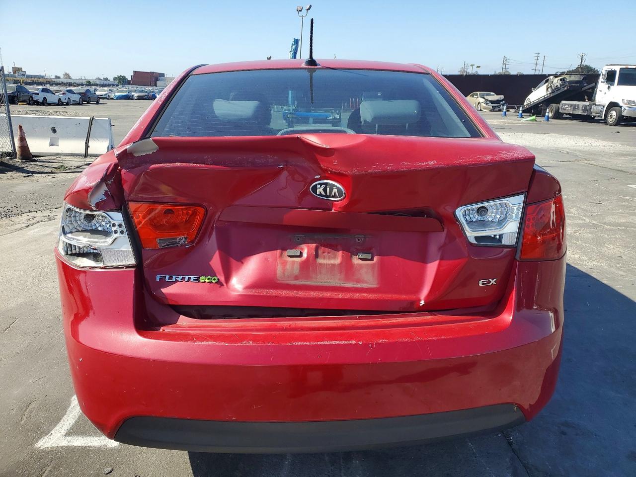 2013 Kia Forte Ex Red vin: KNAFU4A2XD5677021