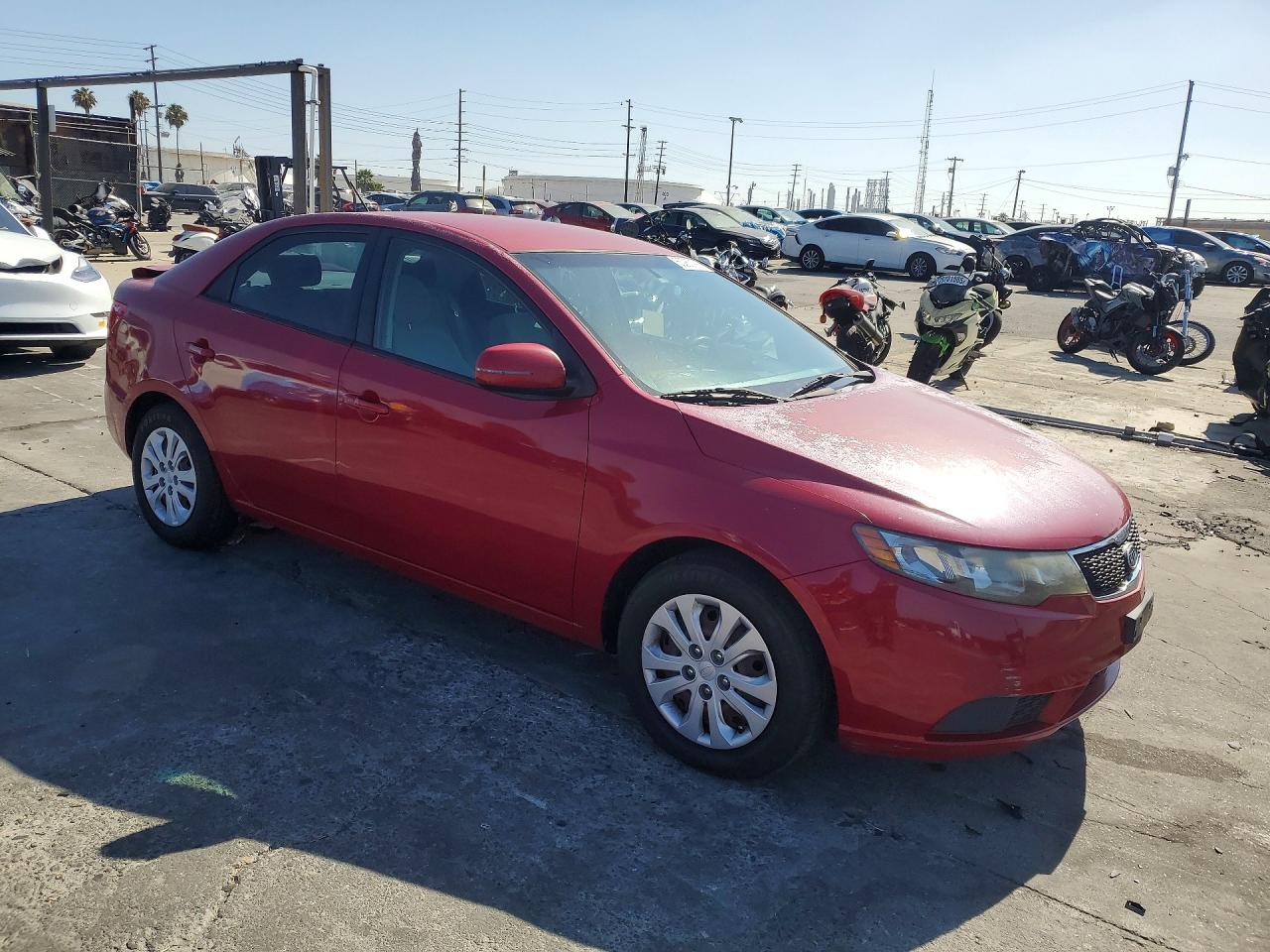 2013 Kia Forte Ex Red vin: KNAFU4A2XD5677021