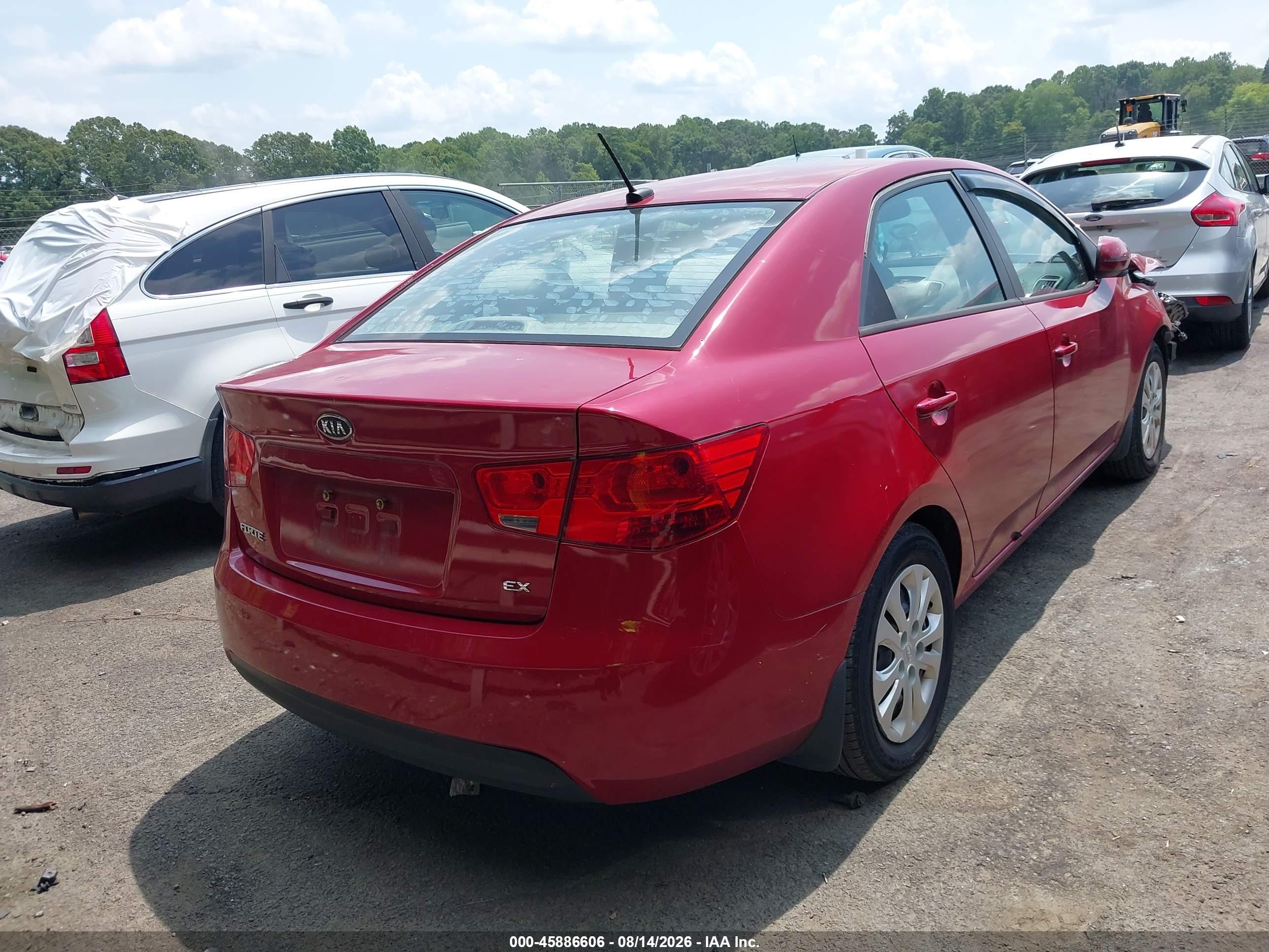 2013 Kia Forte Ex Red vin: KNAFU4A2XD5700913