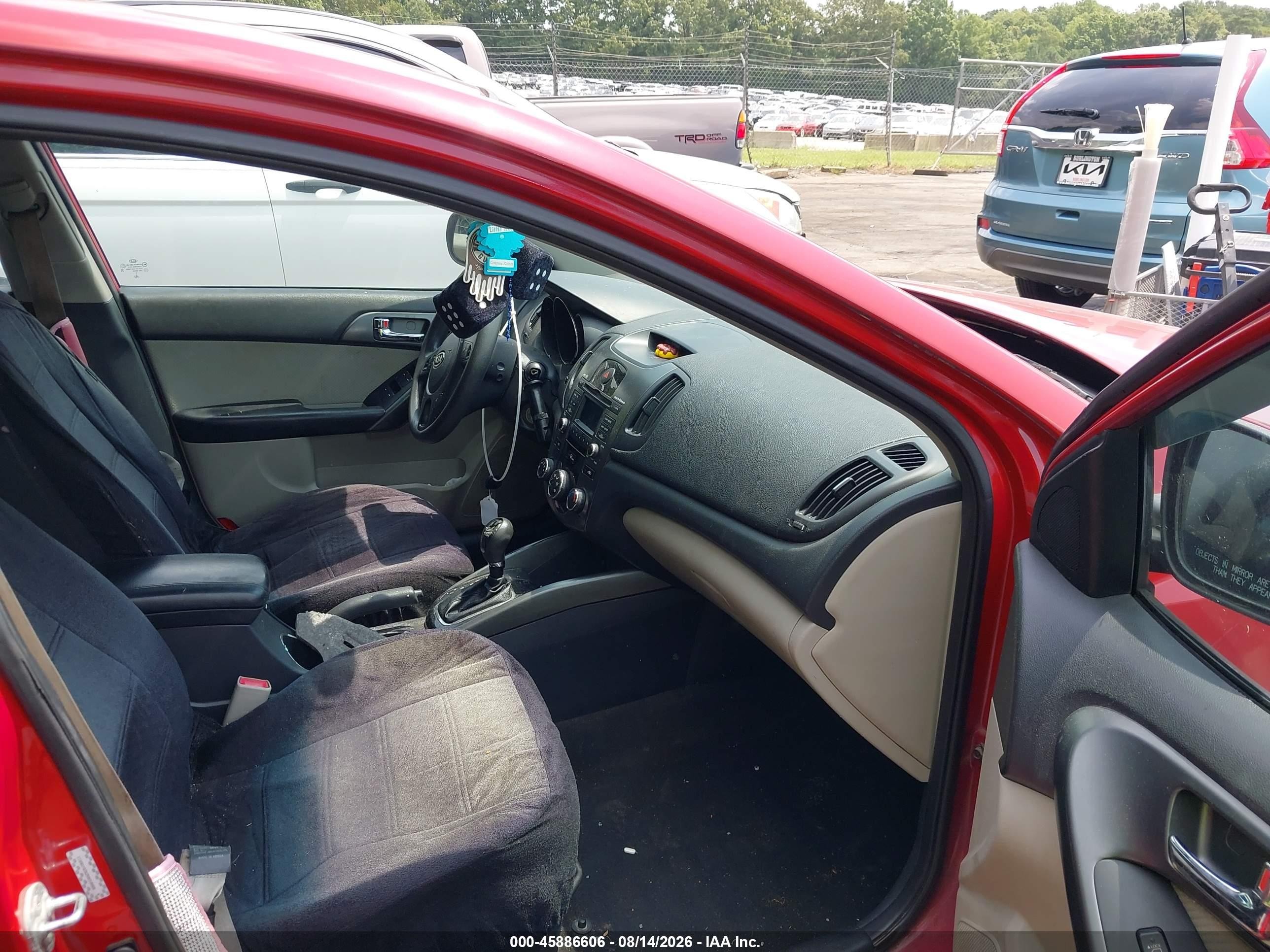 2013 Kia Forte Ex Red vin: KNAFU4A2XD5700913