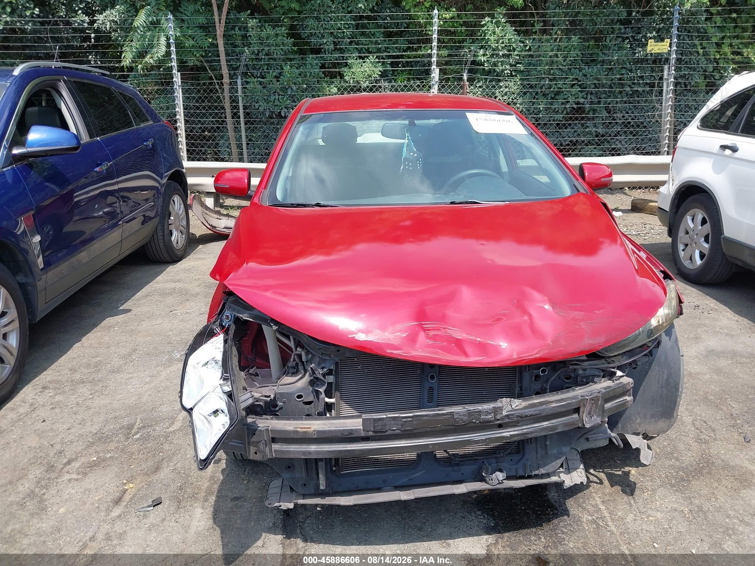 2013 Kia Forte Ex Red vin: KNAFU4A2XD5700913