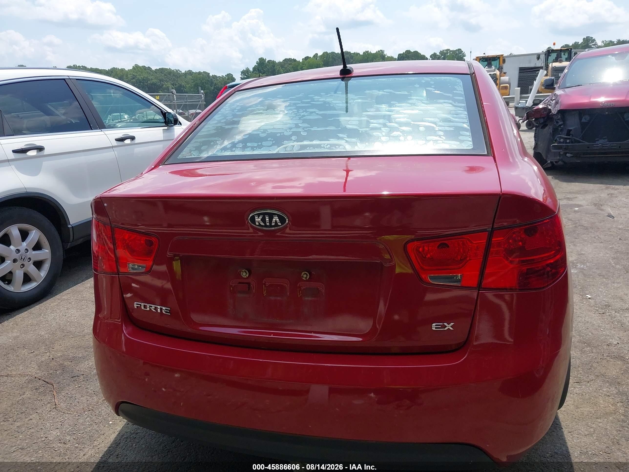 2013 Kia Forte Ex Red vin: KNAFU4A2XD5700913