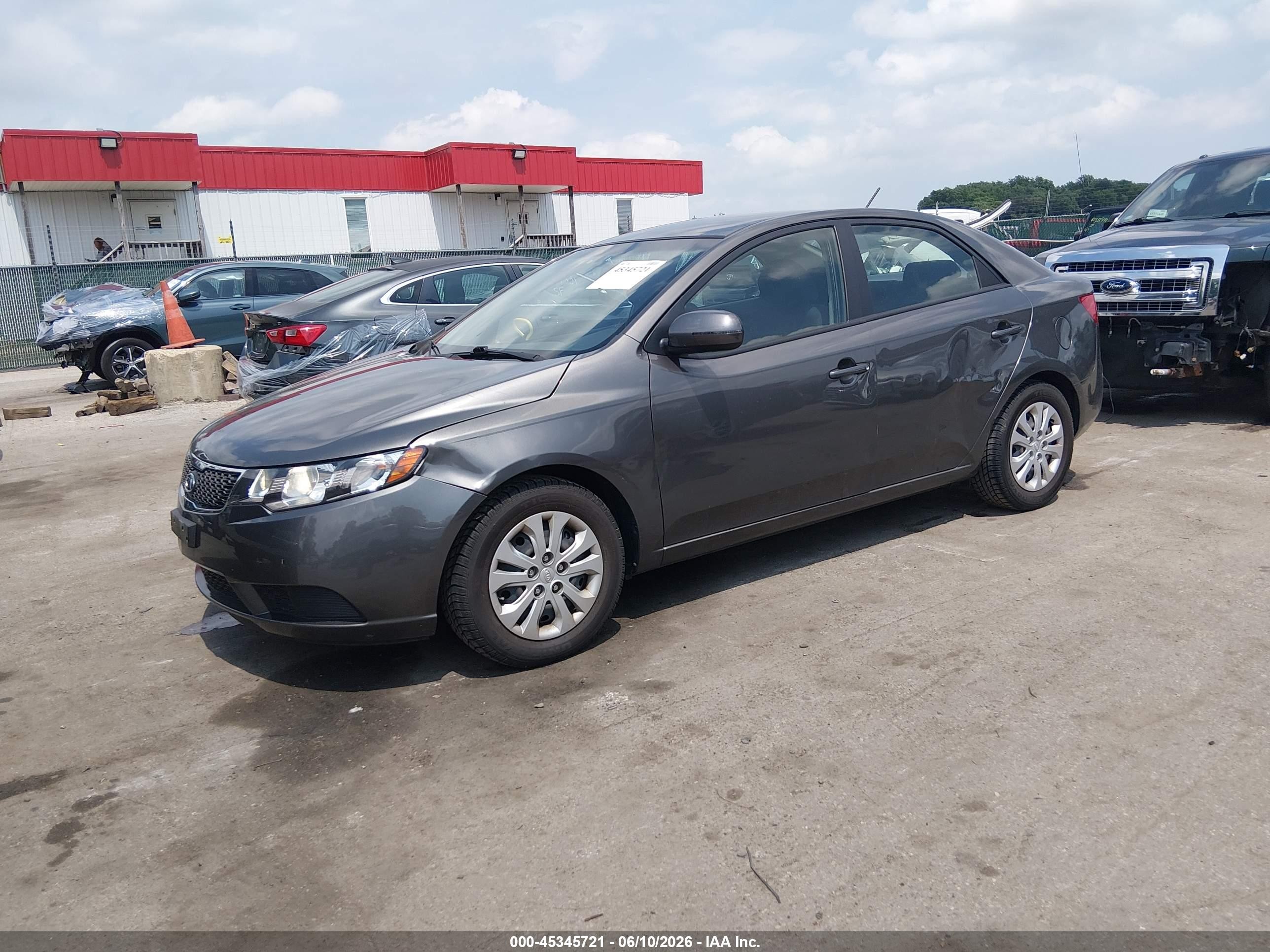 2013 Kia Forte Ex Gray vin: KNAFU4A2XD5712138