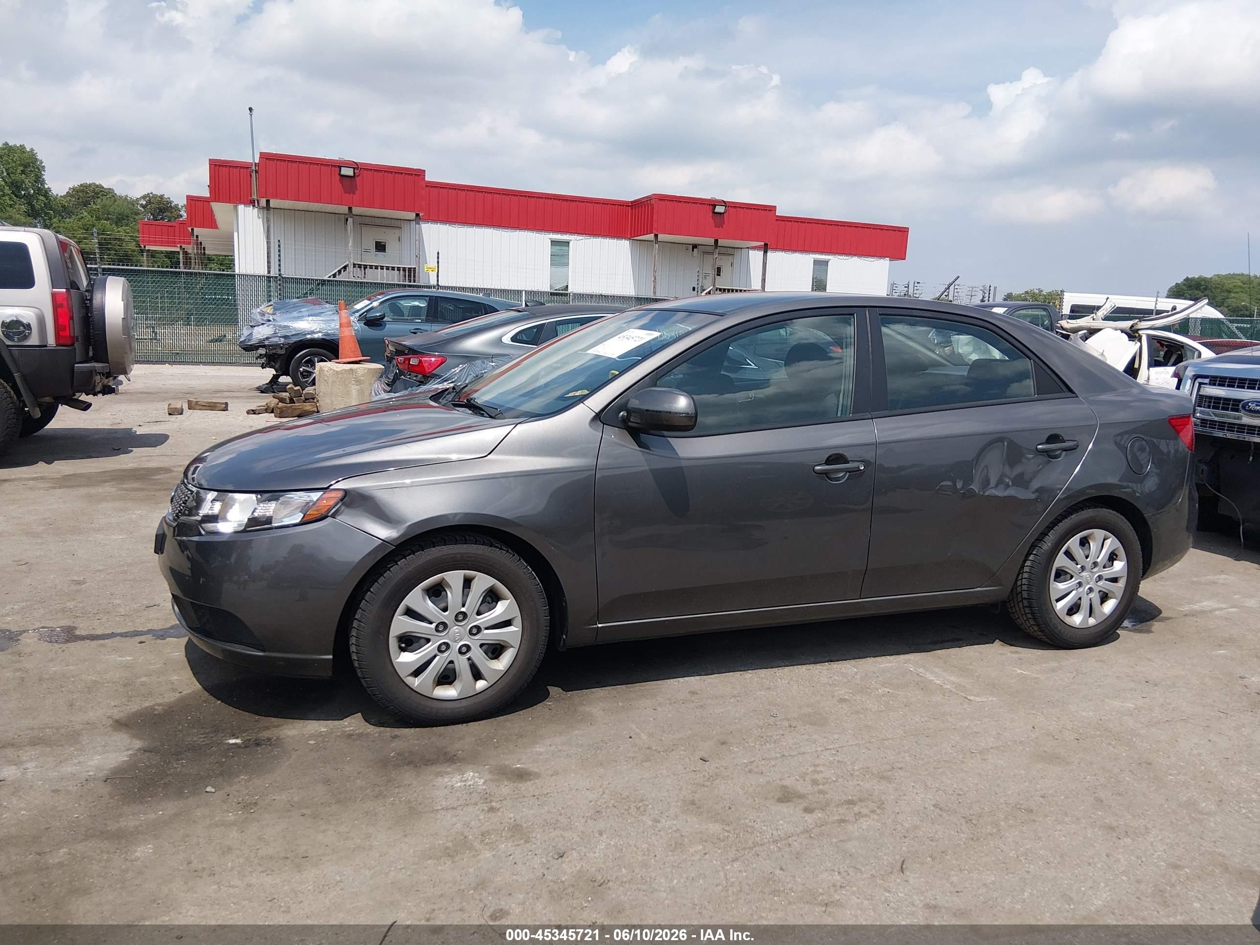 2013 Kia Forte Ex Gray vin: KNAFU4A2XD5712138