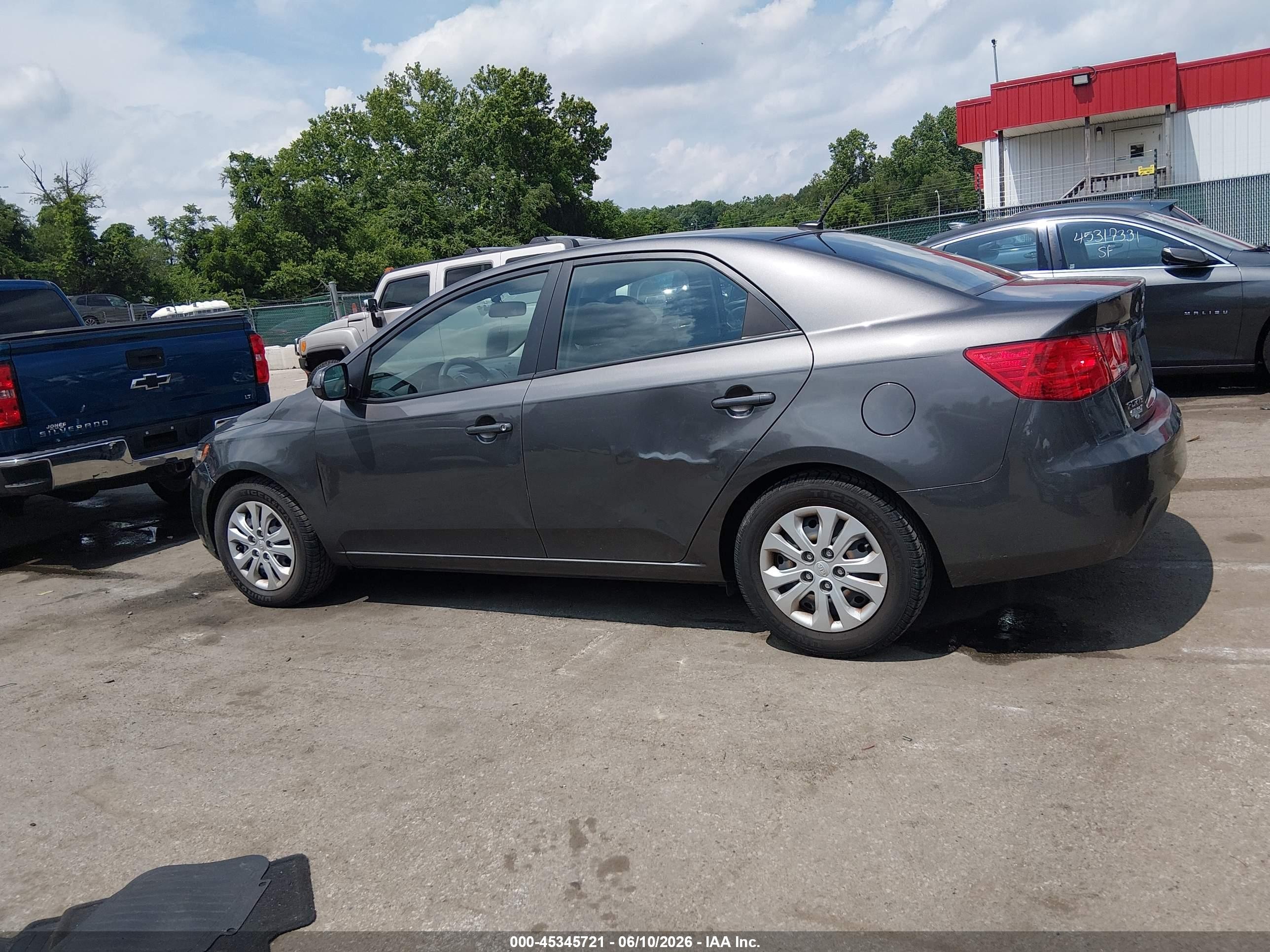 2013 Kia Forte Ex Gray vin: KNAFU4A2XD5712138