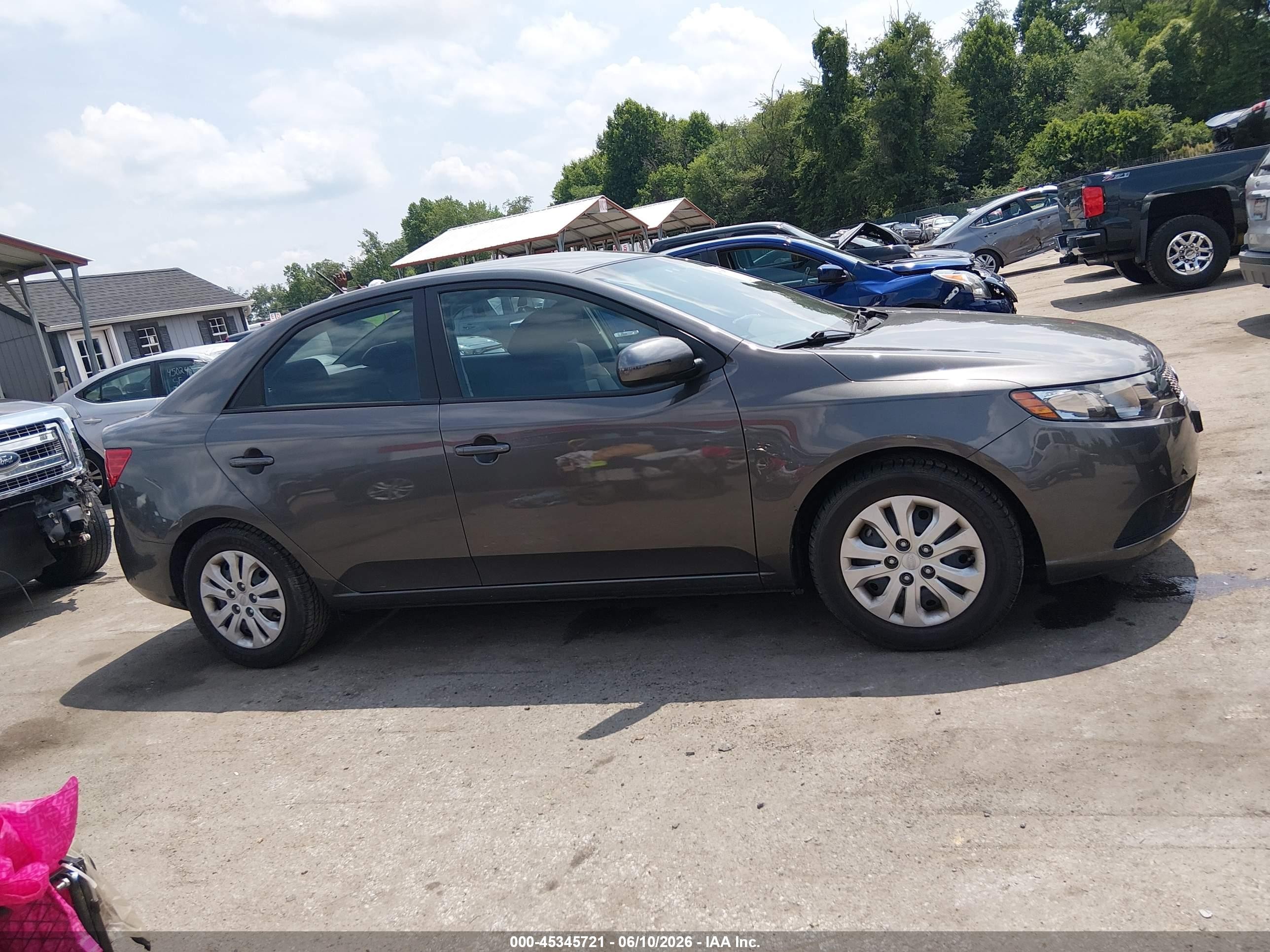 2013 Kia Forte Ex Gray vin: KNAFU4A2XD5712138