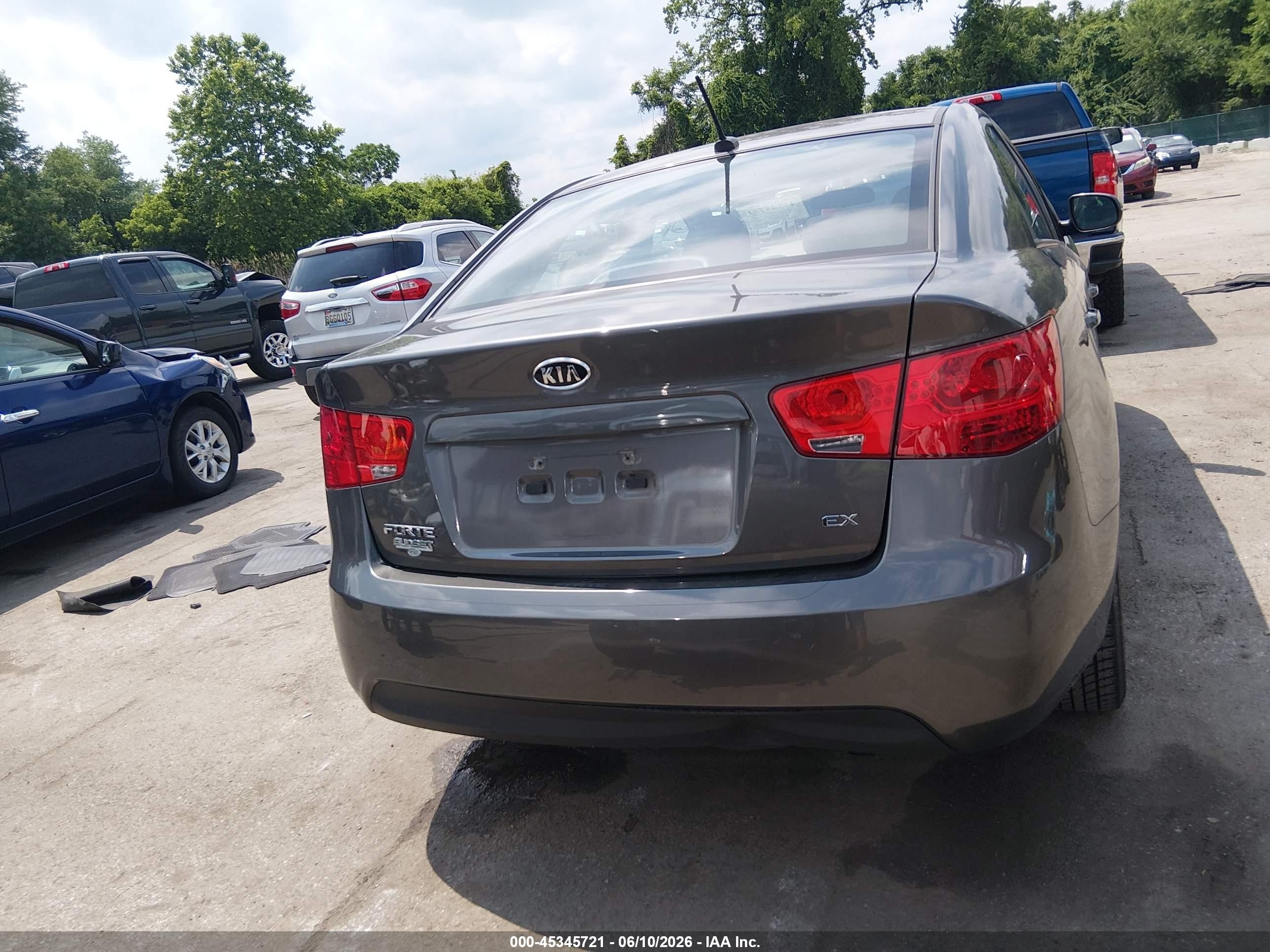 2013 Kia Forte Ex Gray vin: KNAFU4A2XD5712138