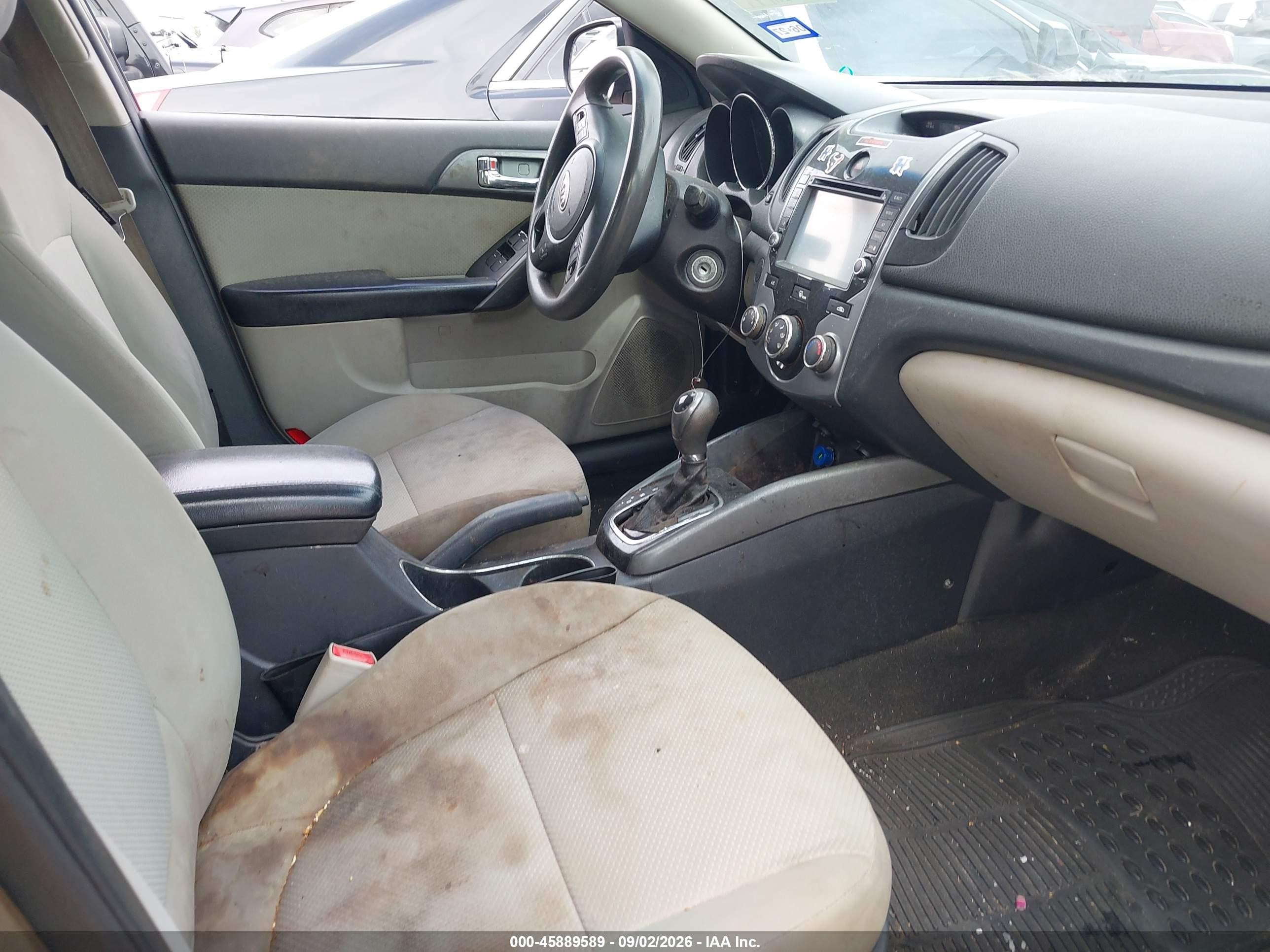 2013 Kia Forte Ex Gray vin: KNAFU4A2XD5721079