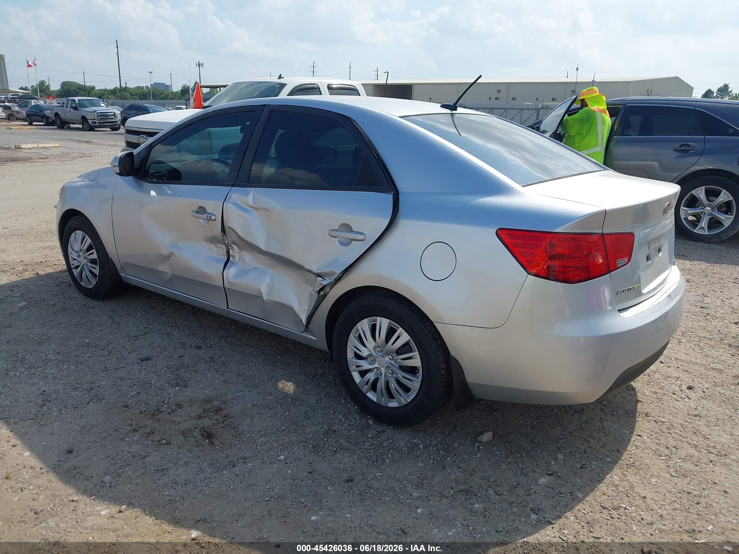 2013 Kia Forte Ex Silver vin: KNAFU4A2XD5727948