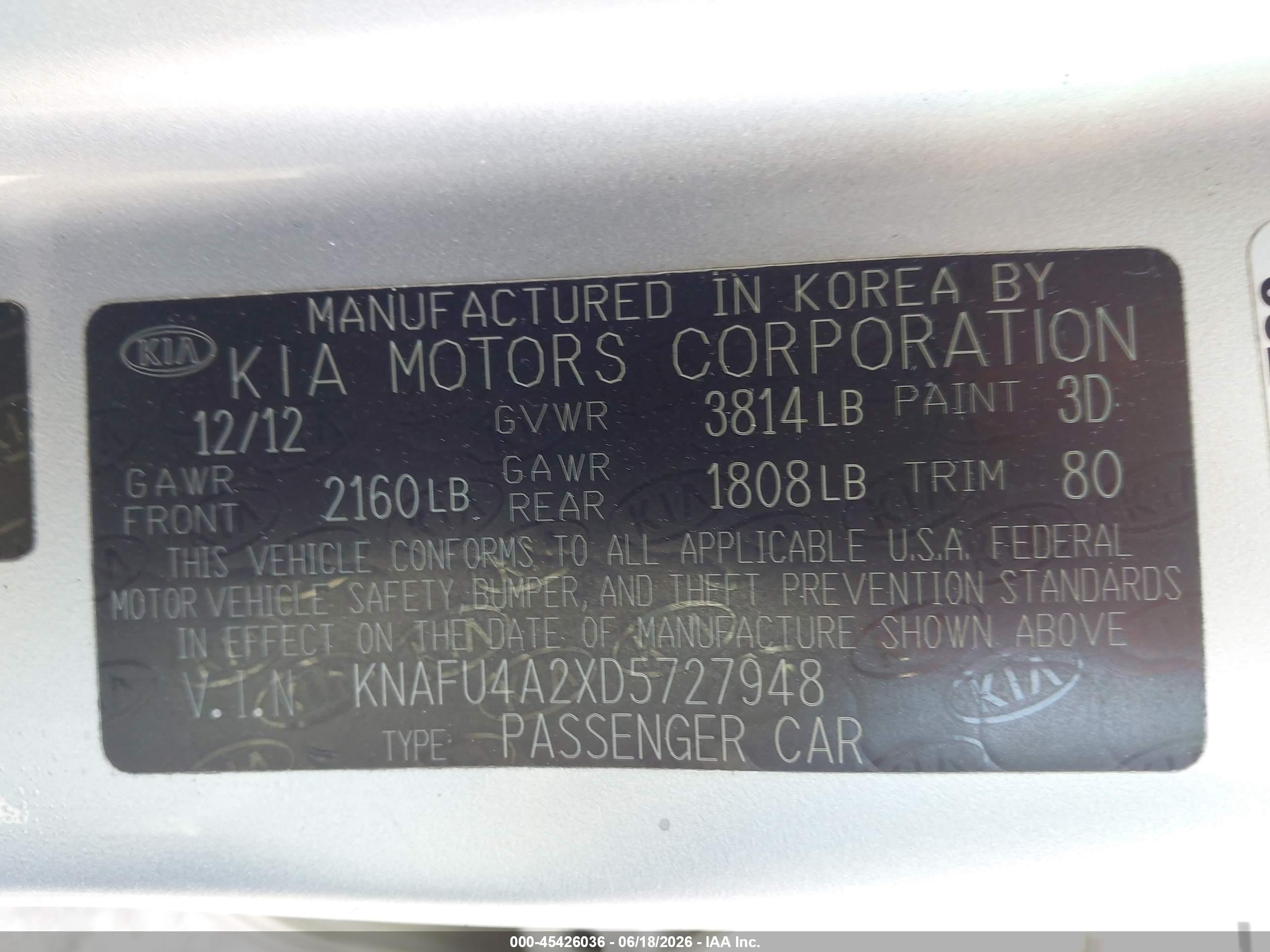 2013 Kia Forte Ex Silver vin: KNAFU4A2XD5727948