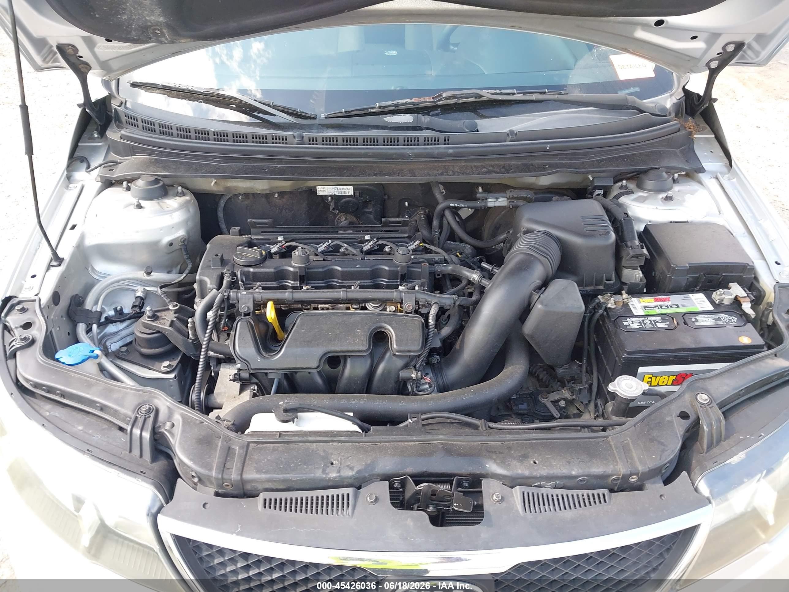 2013 Kia Forte Ex Silver vin: KNAFU4A2XD5727948