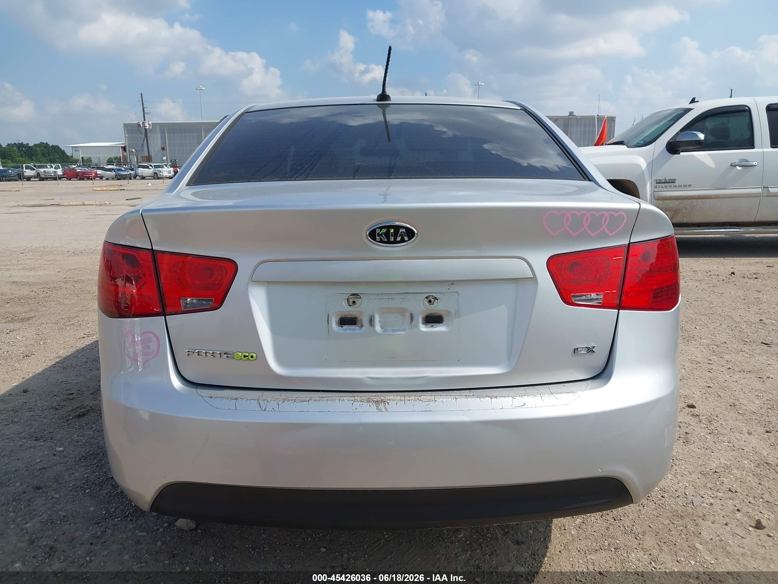 2013 Kia Forte Ex Silver vin: KNAFU4A2XD5727948