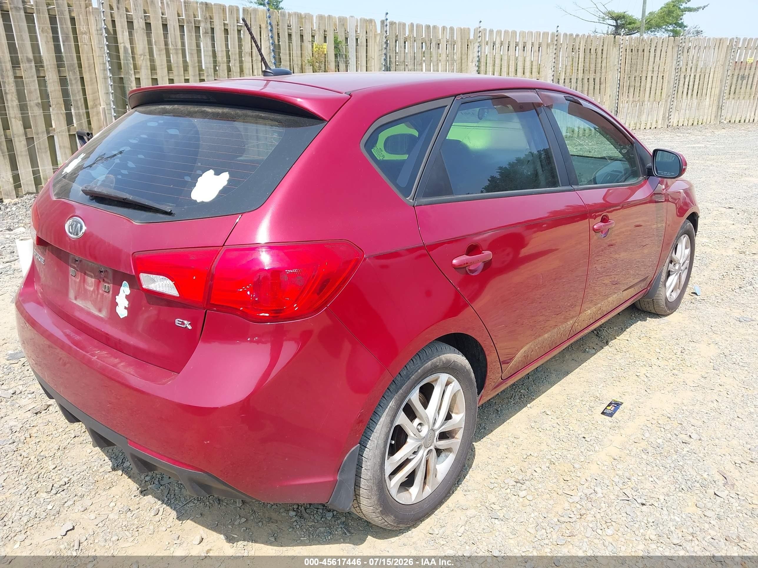 2011 Kia Forte Ex Красный vin: KNAFU5A20B5370864