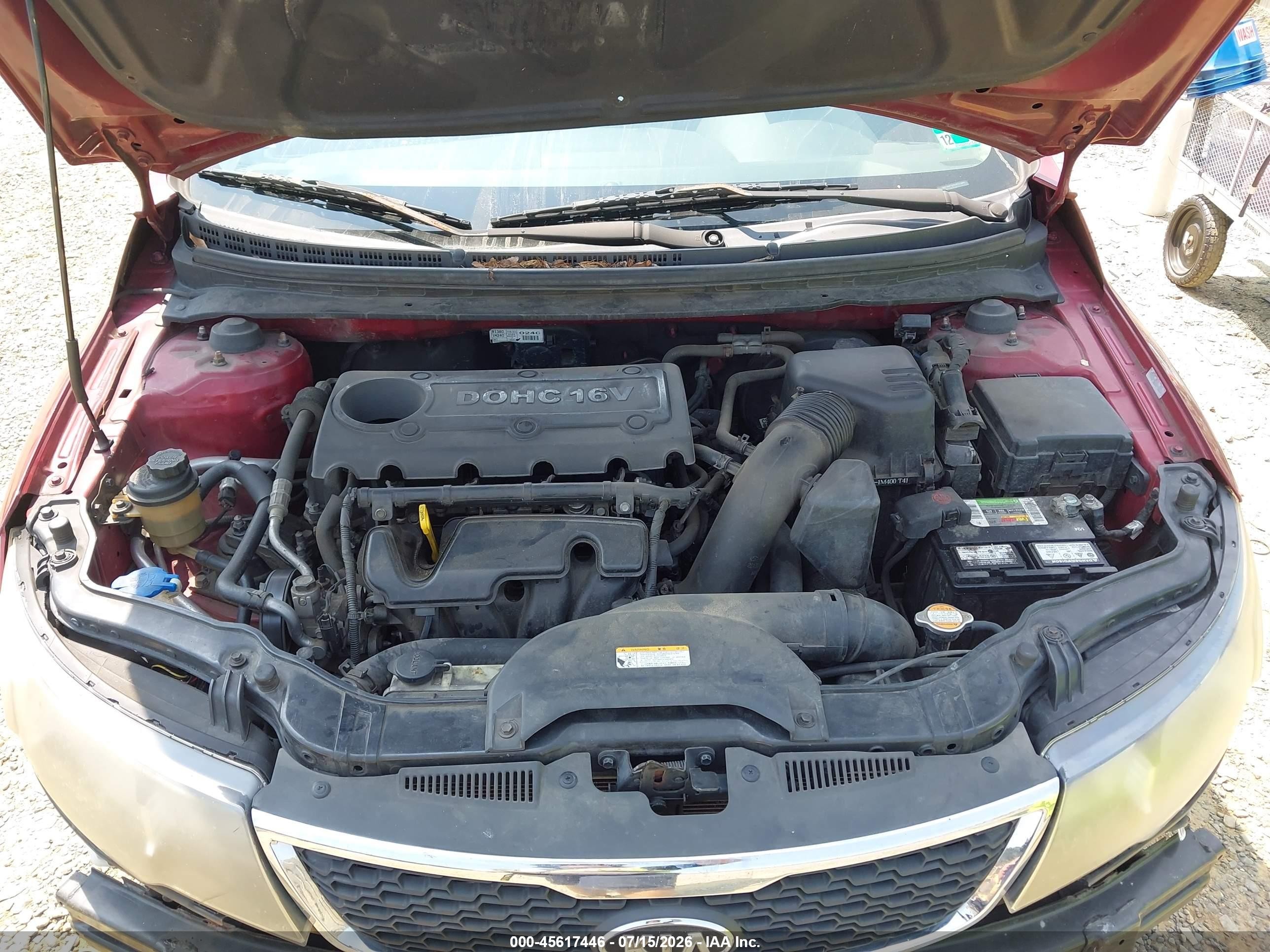 2011 Kia Forte Ex Красный vin: KNAFU5A20B5370864