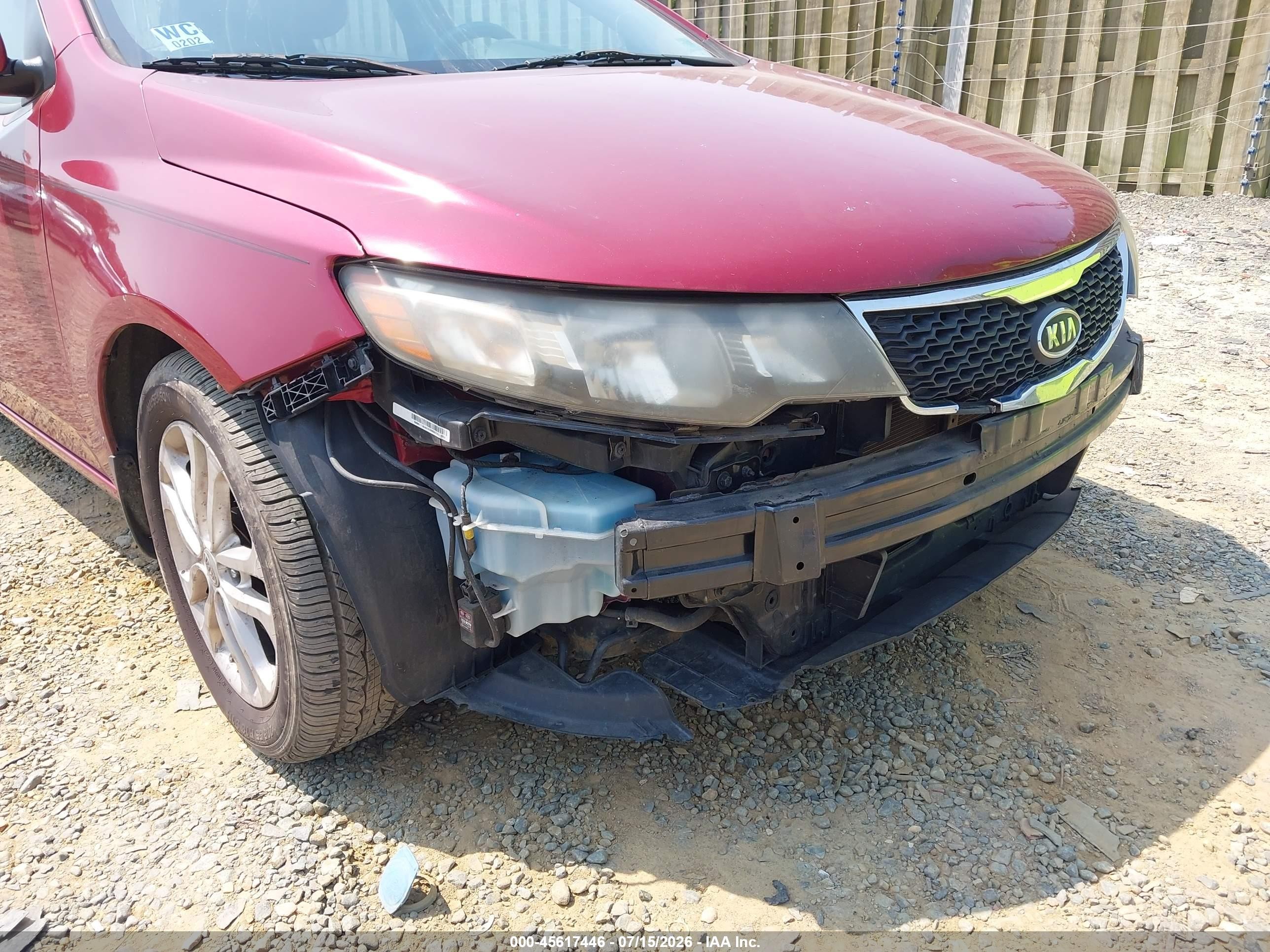 2011 Kia Forte Ex Красный vin: KNAFU5A20B5370864