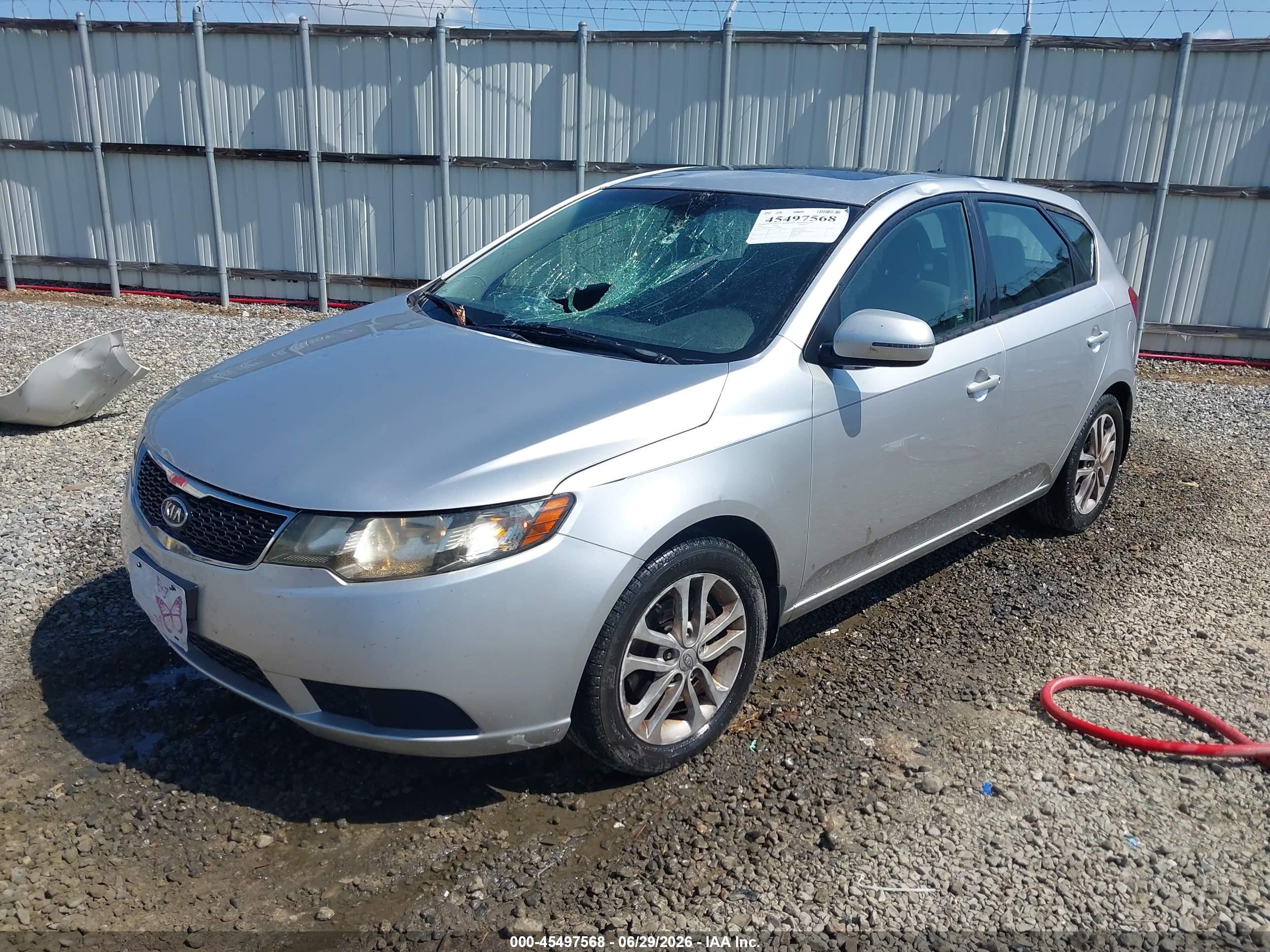 2012 Kia Forte Ex Silver vin: KNAFU5A20C5470688
