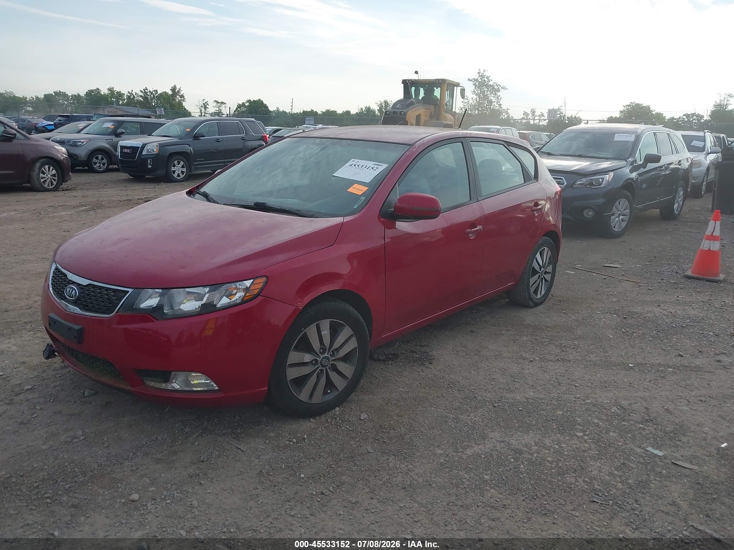 2013 Kia Forte Ex Red vin: KNAFU5A20D5657639