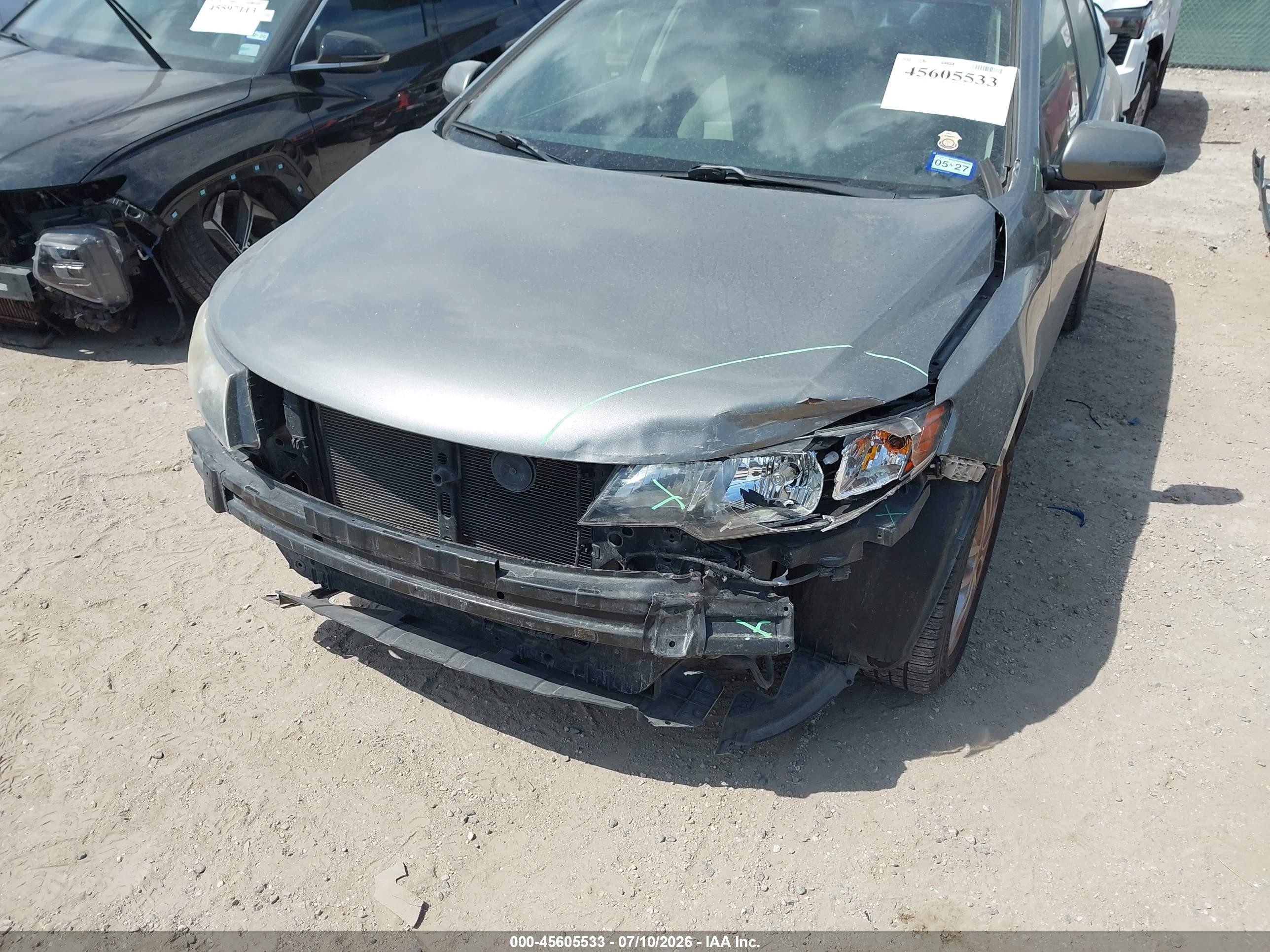 2011 Kia Forte Ex Gray vin: KNAFU5A21B5397989