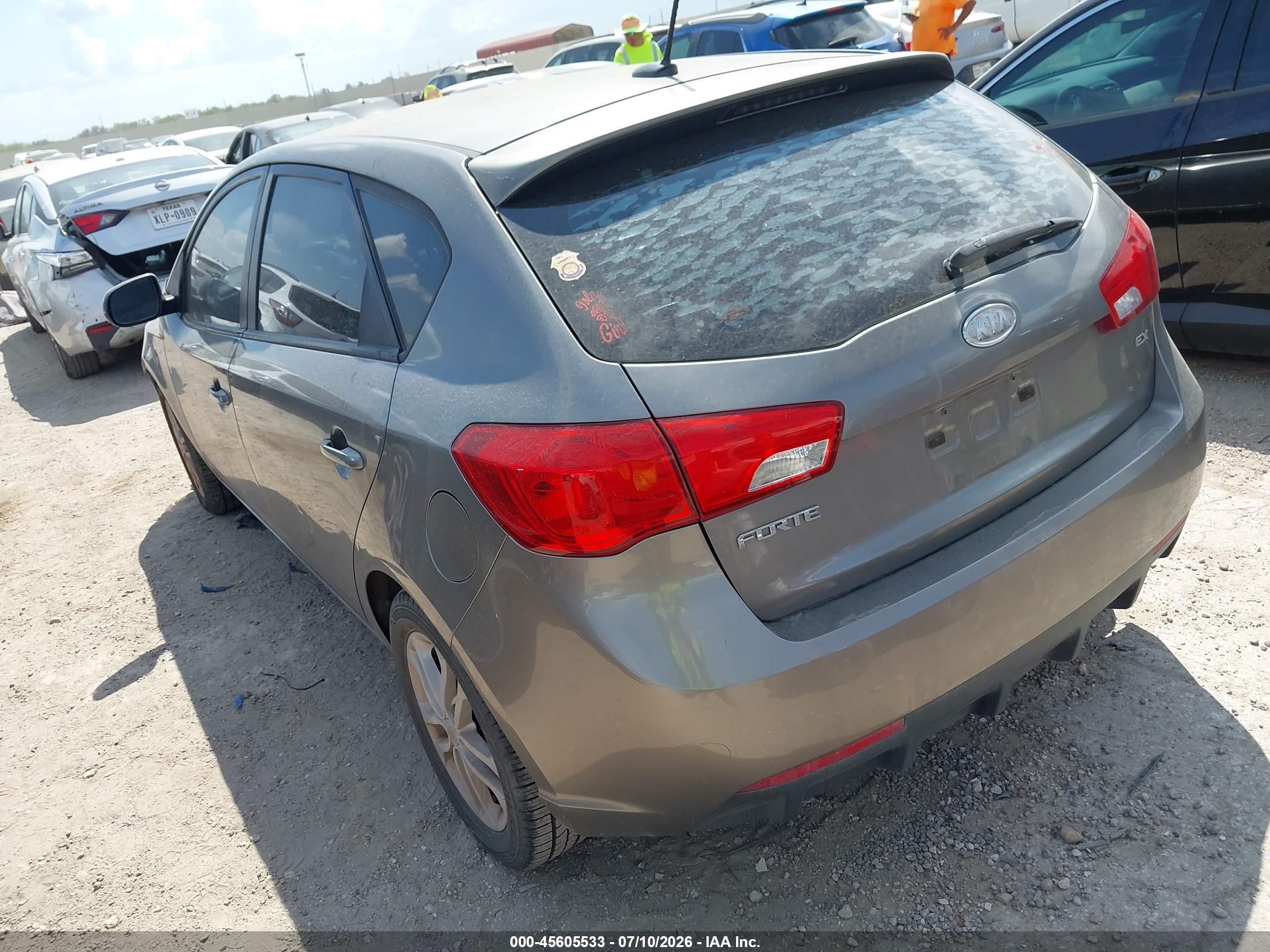 2011 Kia Forte Ex Gray vin: KNAFU5A21B5397989