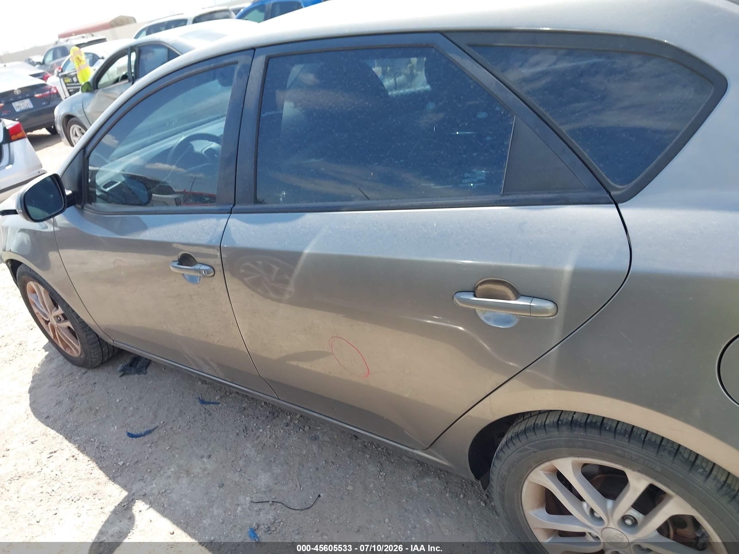 2011 Kia Forte Ex Gray vin: KNAFU5A21B5397989