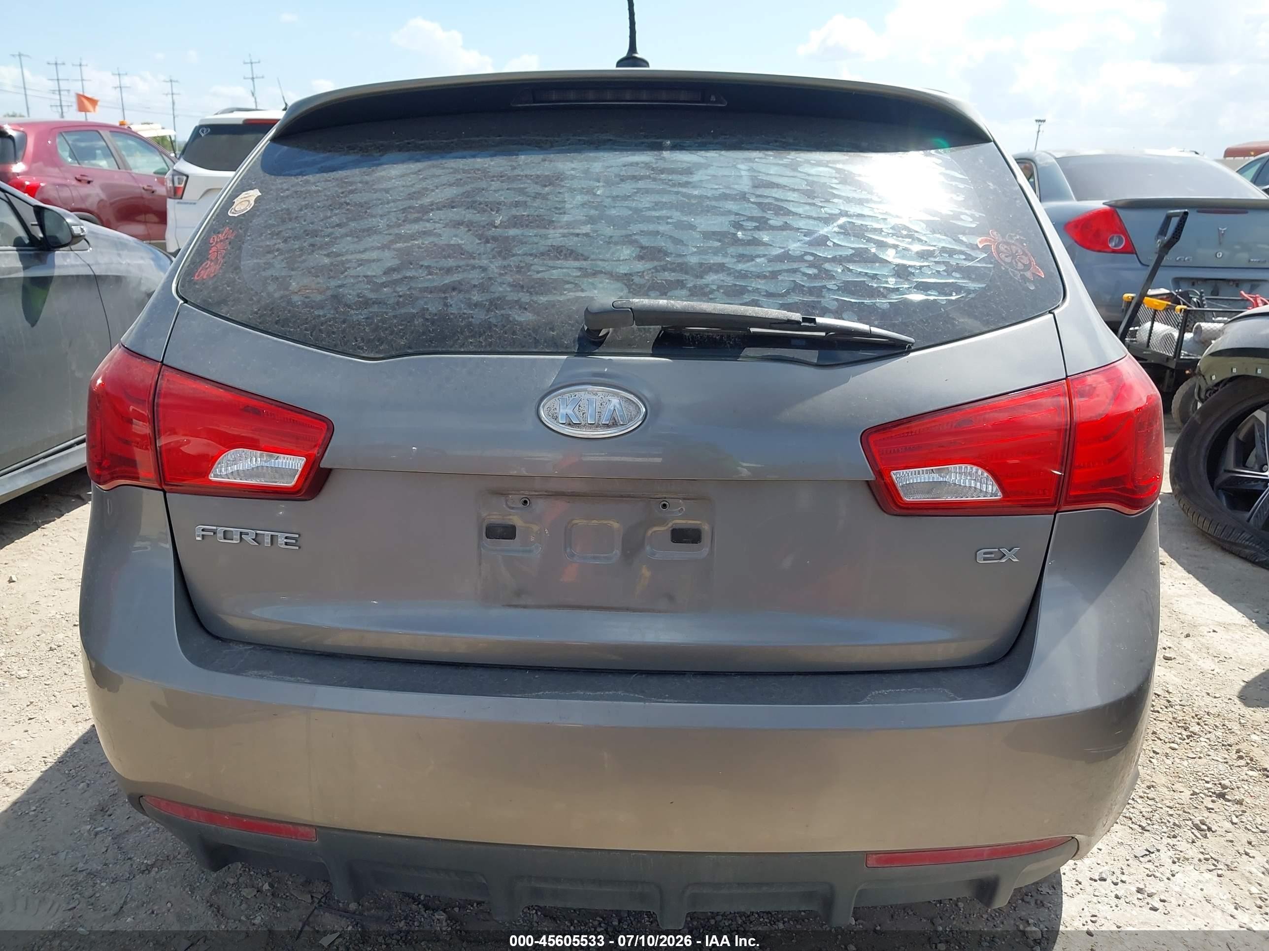 2011 Kia Forte Ex Gray vin: KNAFU5A21B5397989