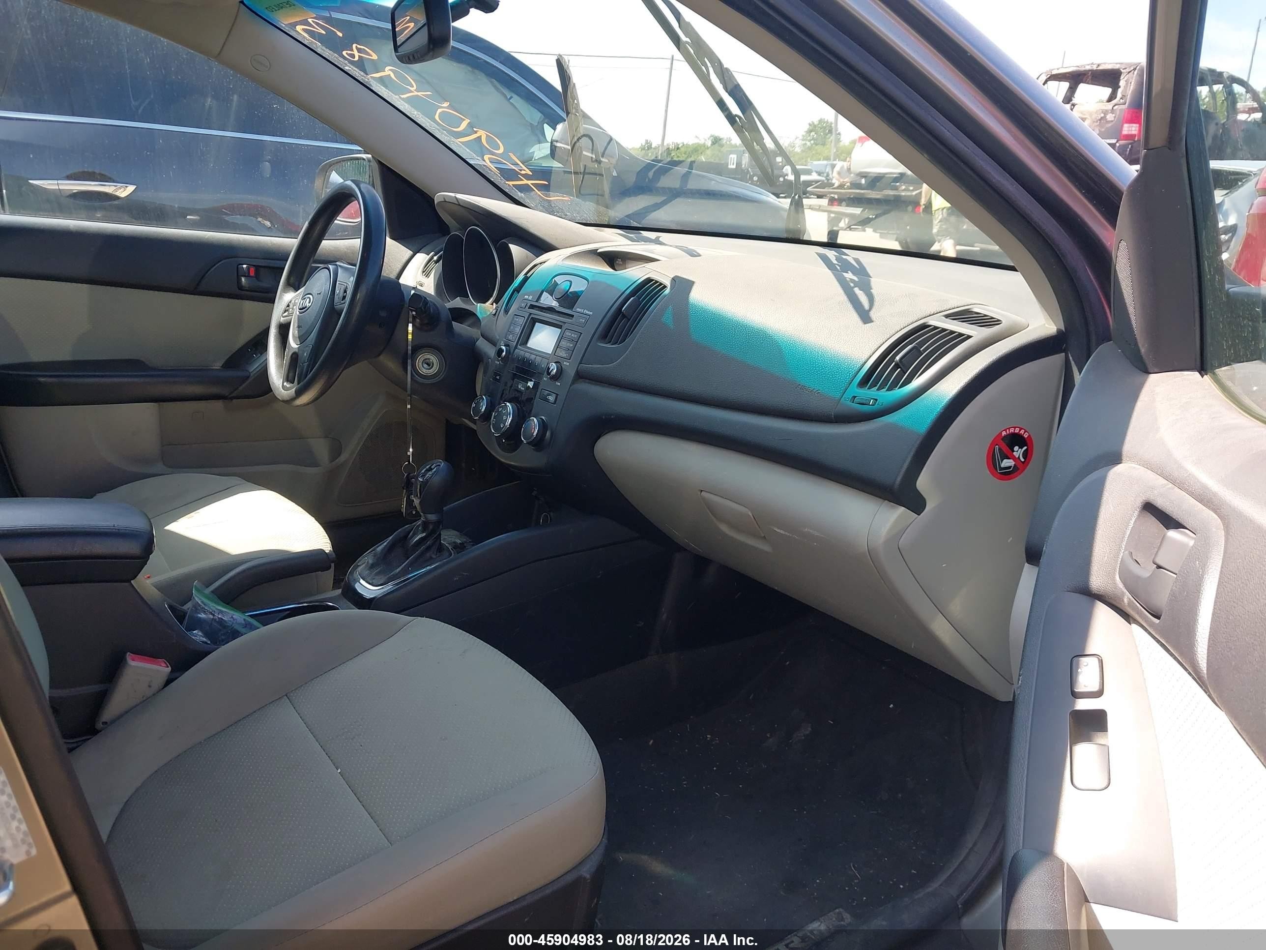 2012 Kia Forte Ex Gray vin: KNAFU5A22C5549036