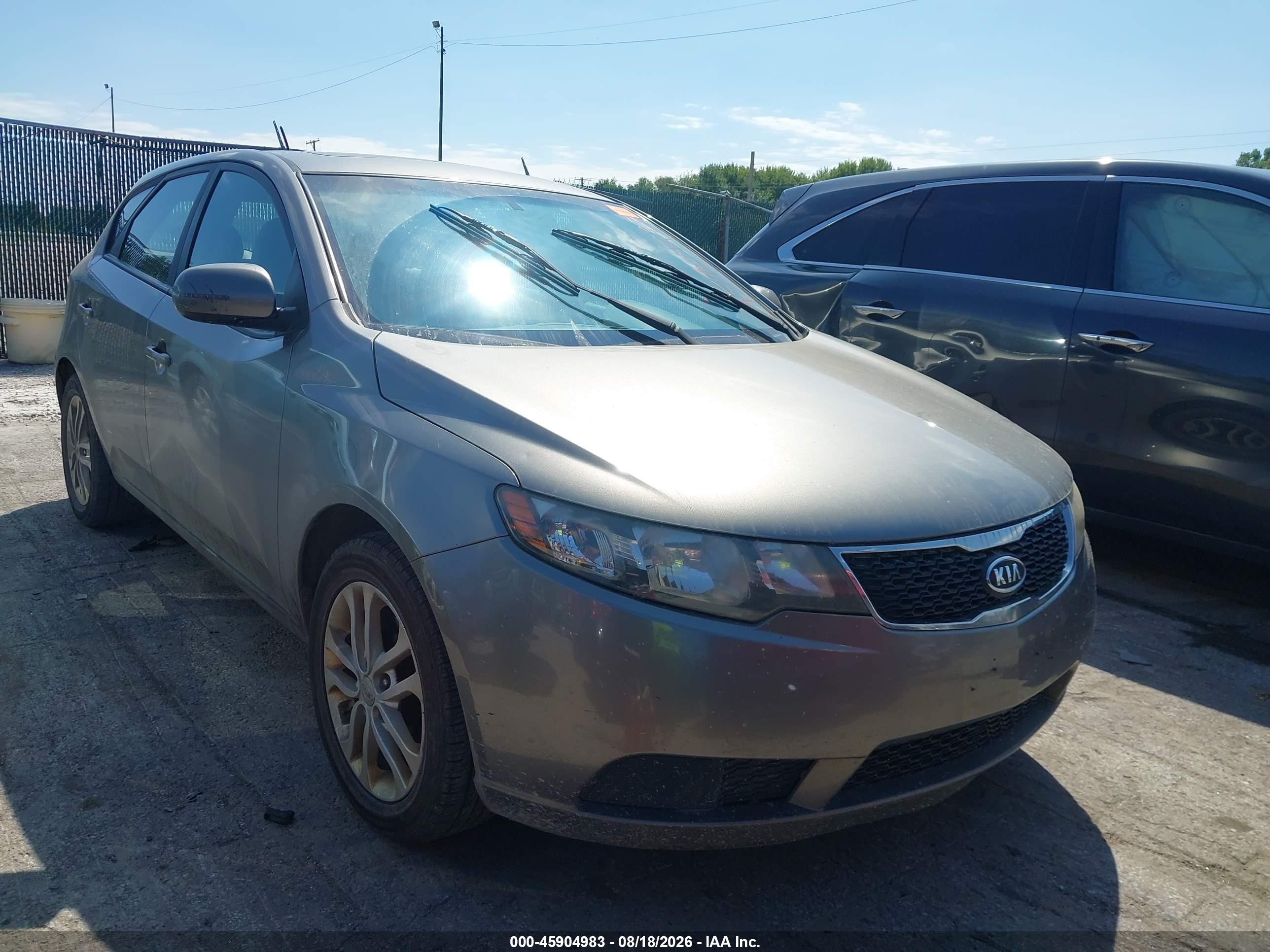2012 Kia Forte Ex Gray vin: KNAFU5A22C5549036
