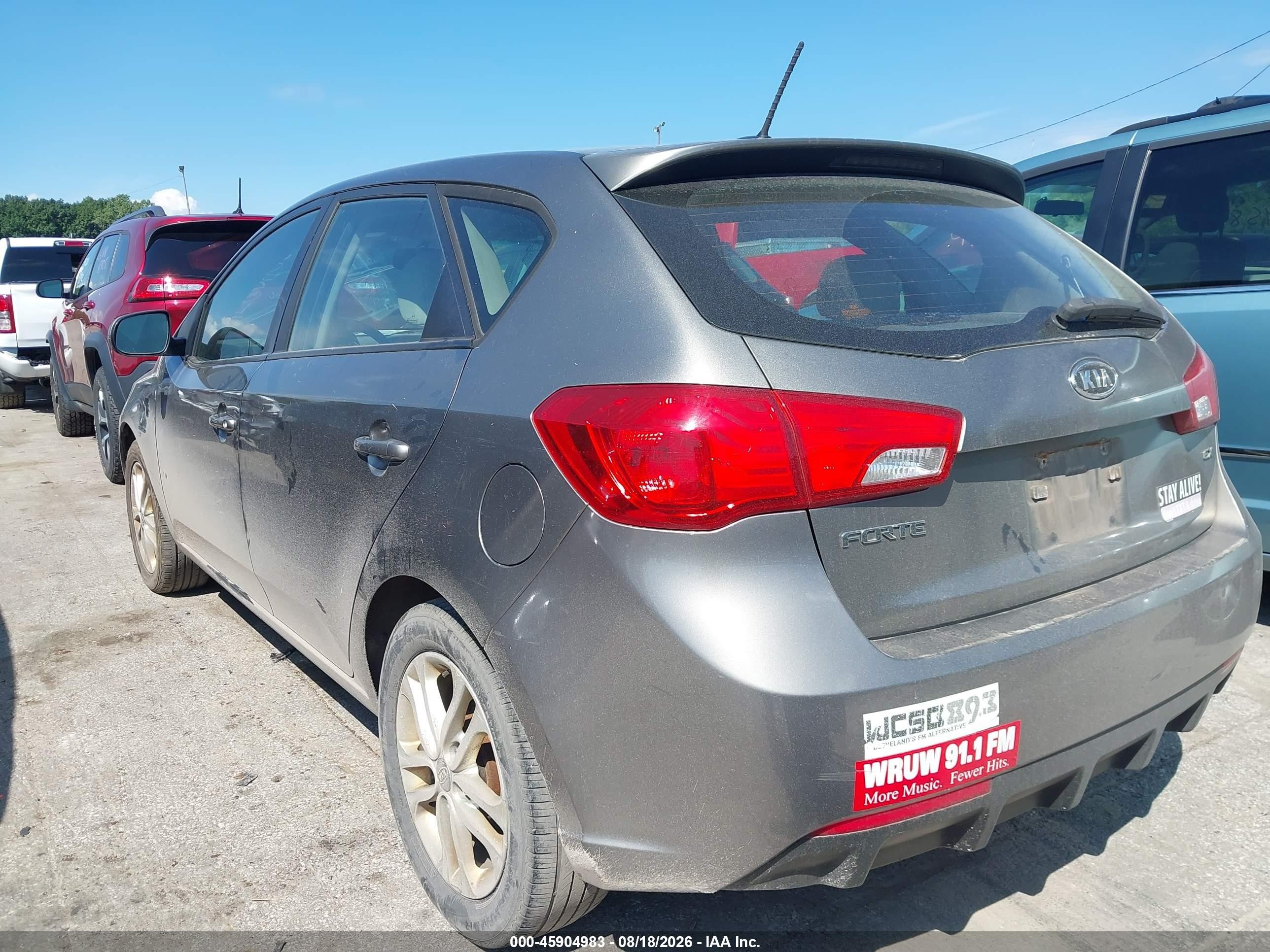 2012 Kia Forte Ex Gray vin: KNAFU5A22C5549036