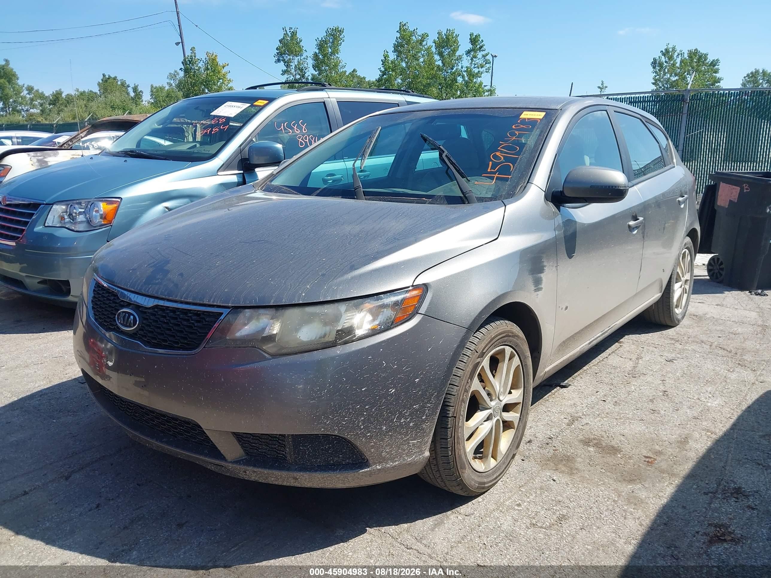 2012 Kia Forte Ex Gray vin: KNAFU5A22C5549036