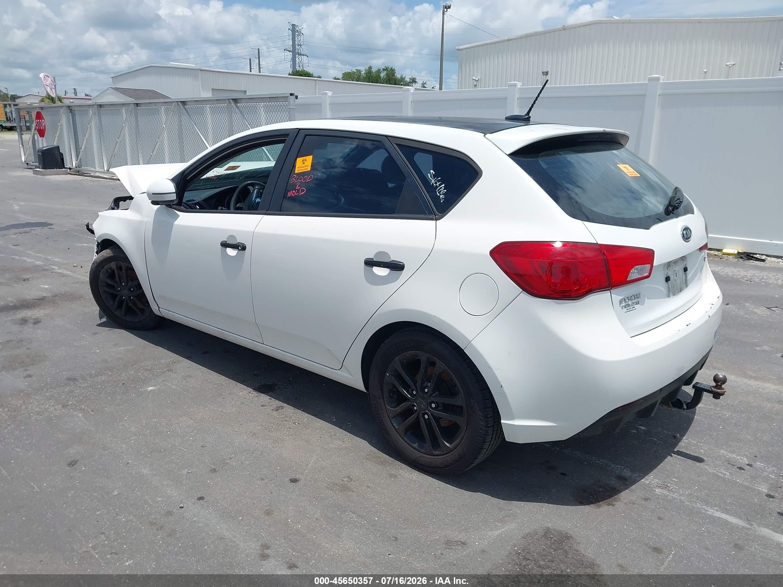 2011 Kia Forte Ex Белый vin: KNAFU5A23B5362290
