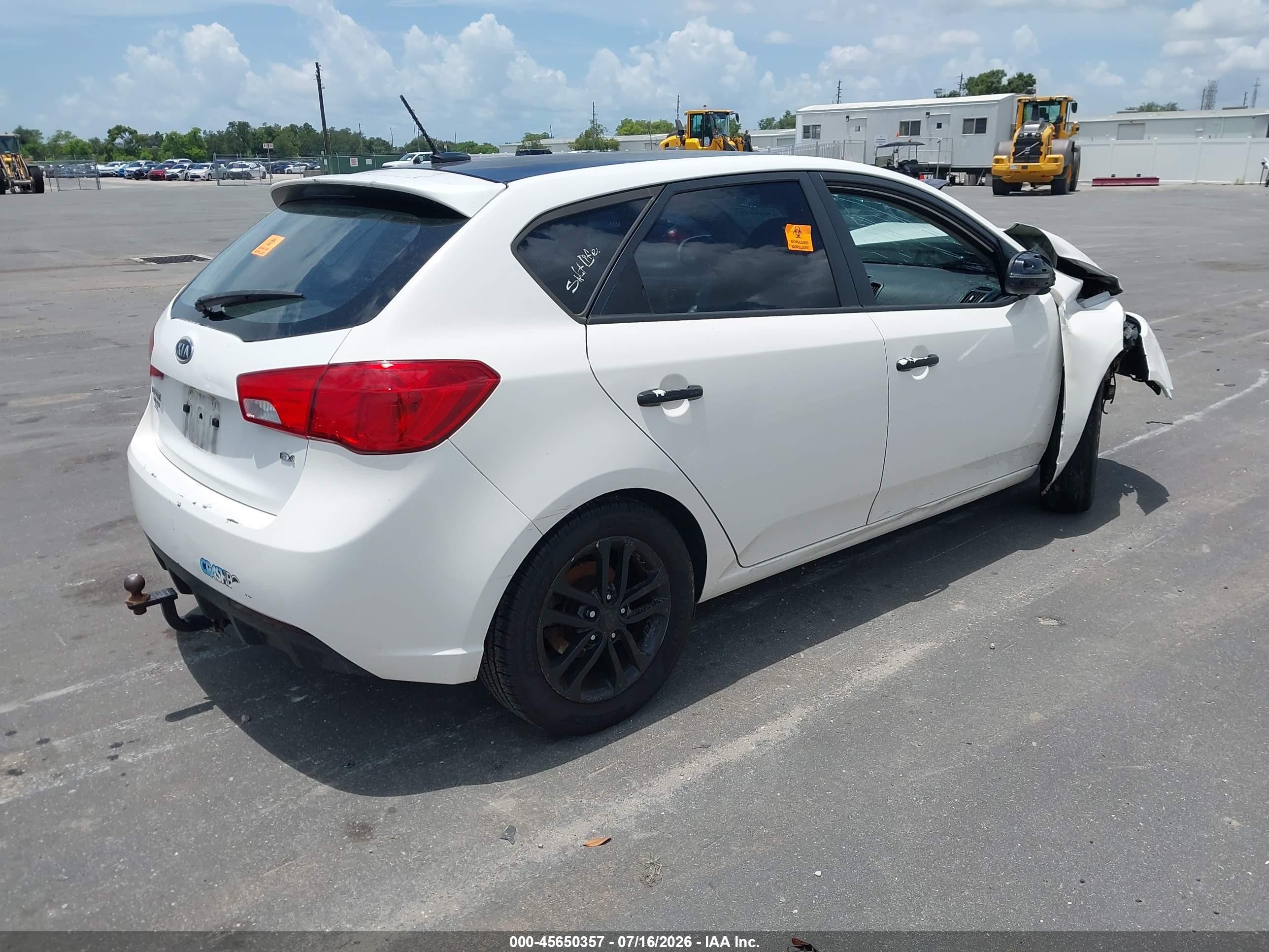 2011 Kia Forte Ex Белый vin: KNAFU5A23B5362290