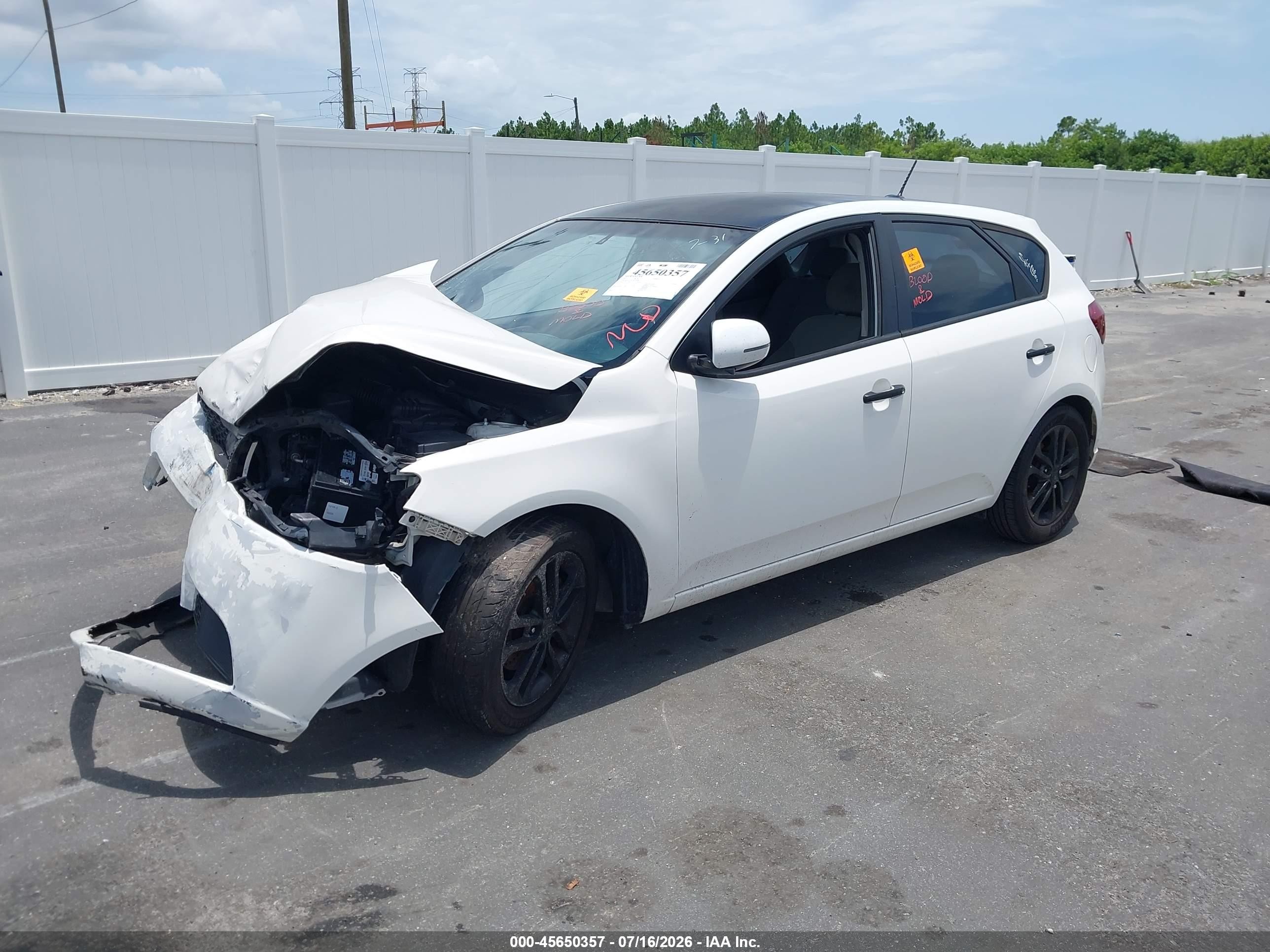 2011 Kia Forte Ex Белый vin: KNAFU5A23B5362290