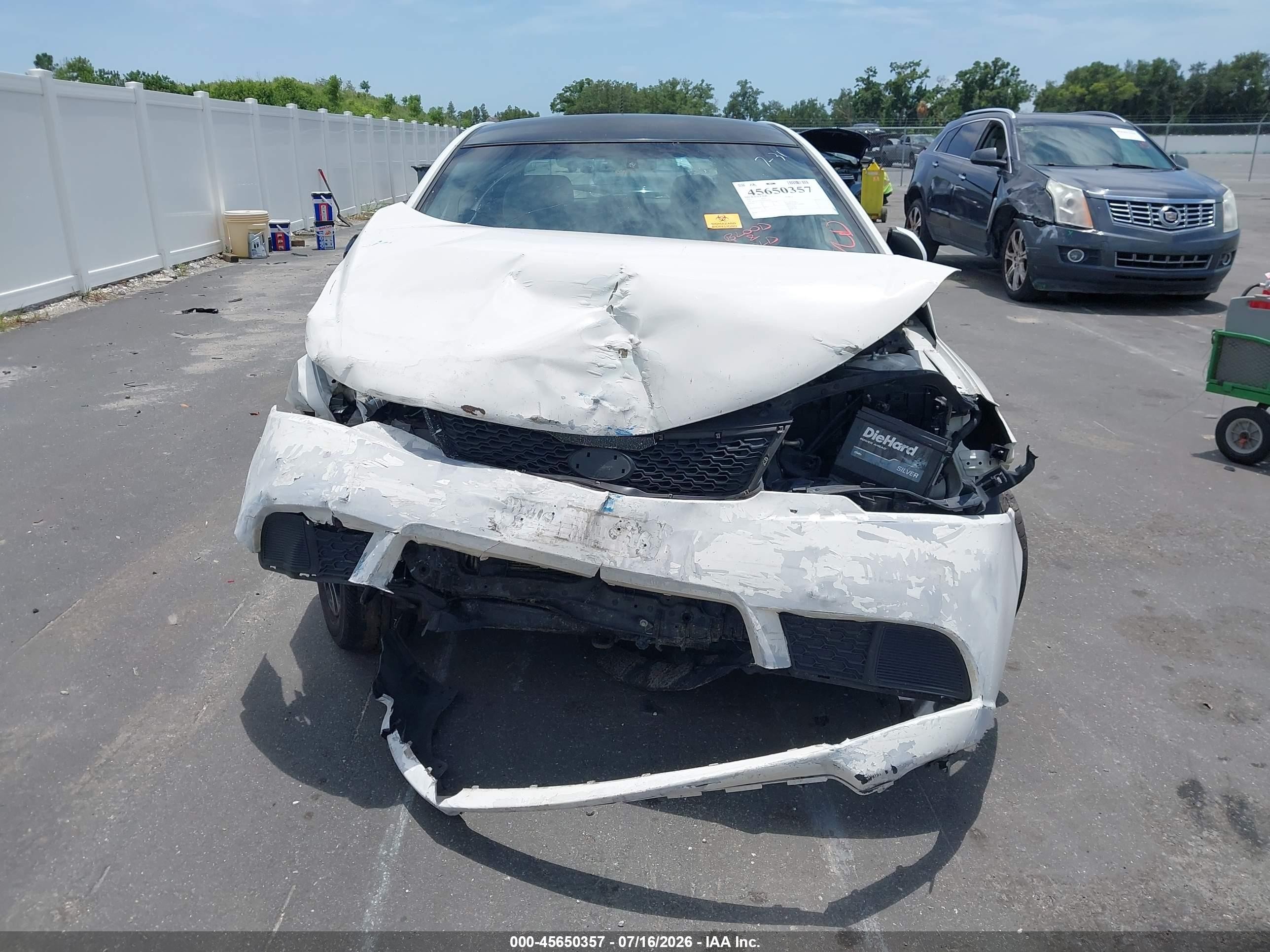 2011 Kia Forte Ex Белый vin: KNAFU5A23B5362290