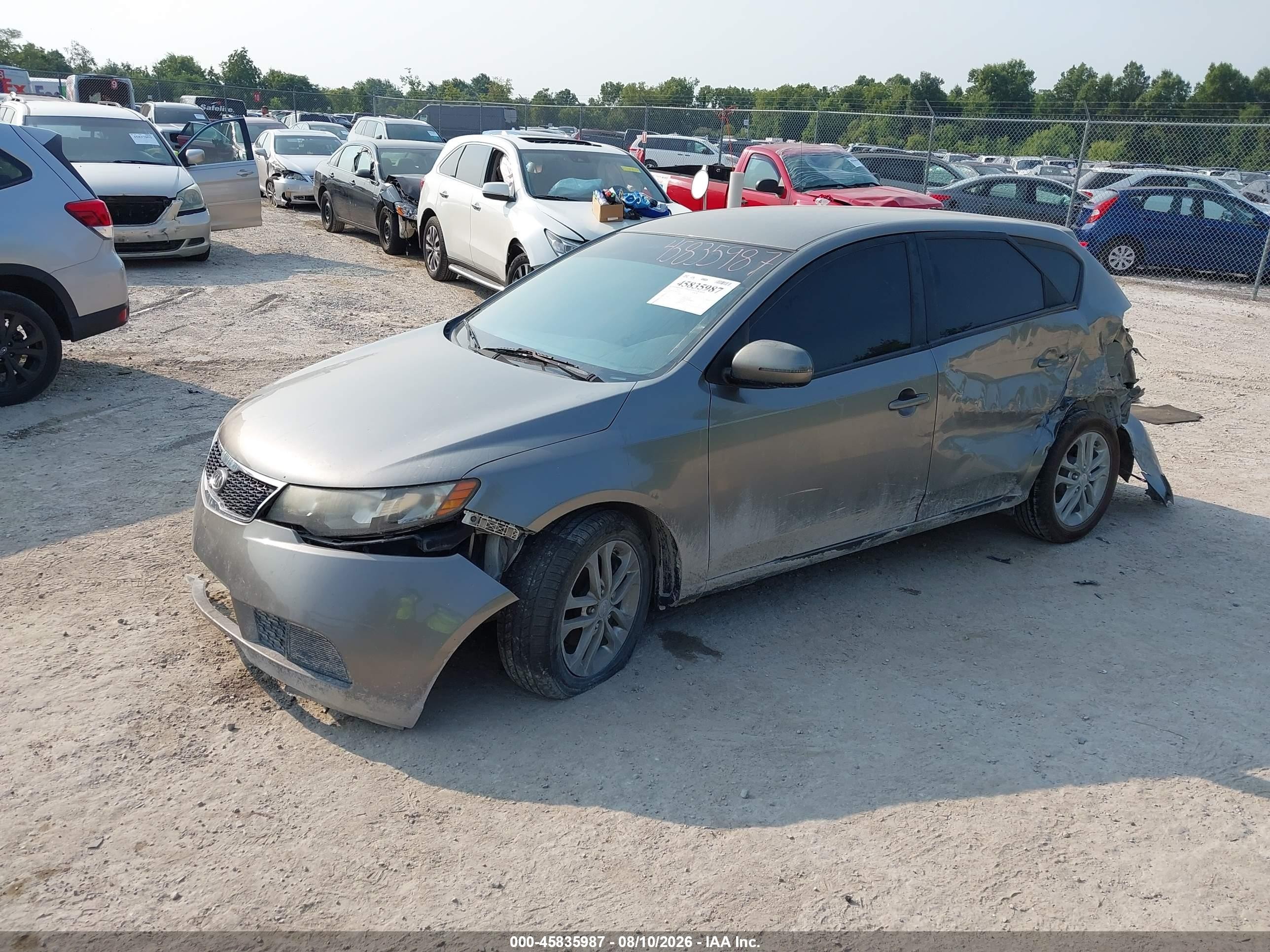 2011 Kia Forte Ex Серый vin: KNAFU5A23B5401413
