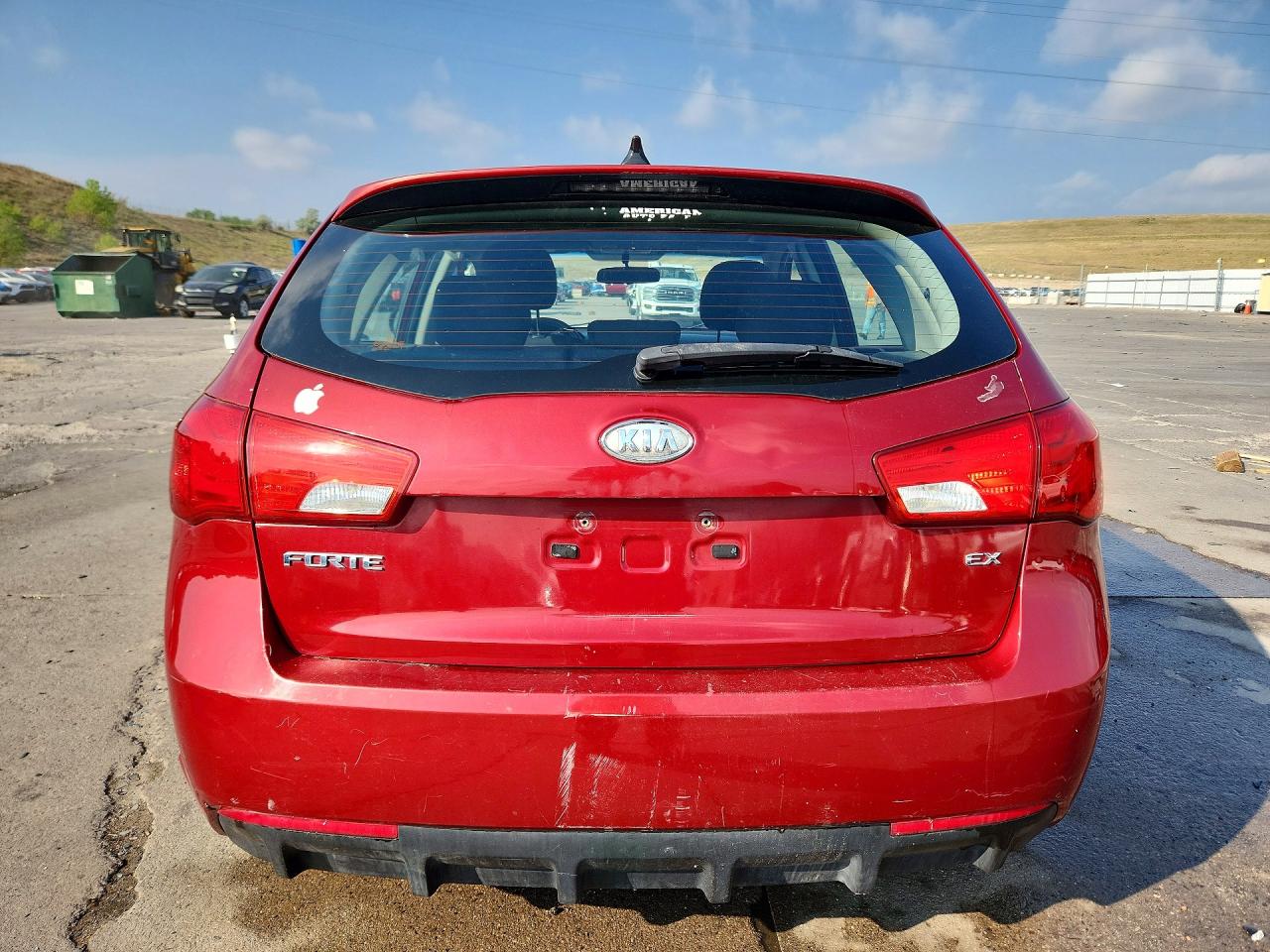 2012 Kia Forte Ex Red vin: KNAFU5A23C5492944