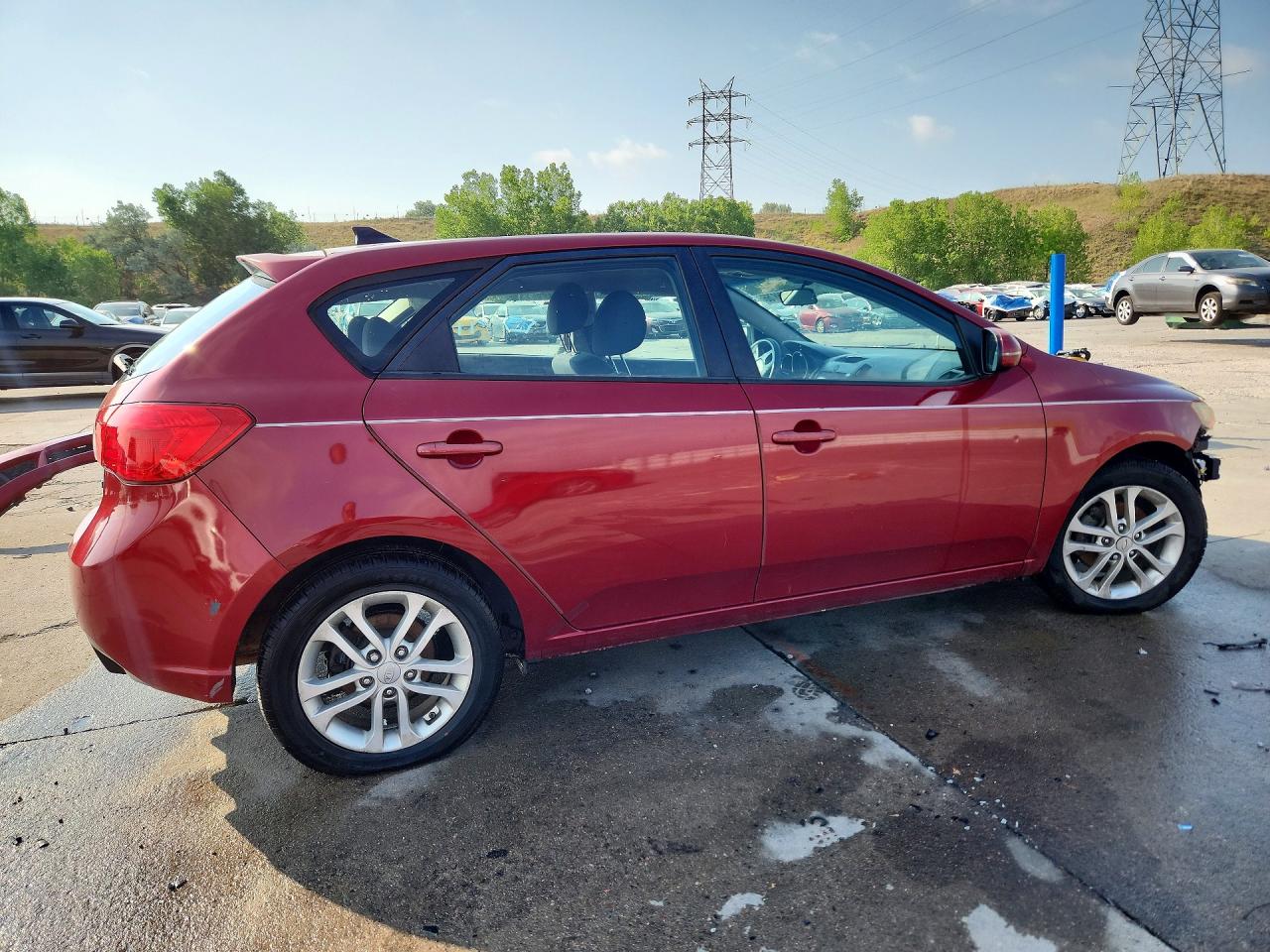 2012 Kia Forte Ex Red vin: KNAFU5A23C5492944