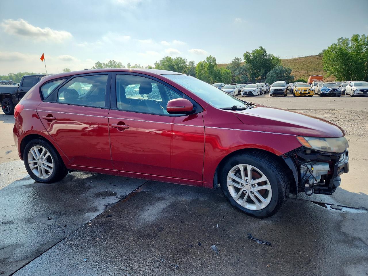 2012 Kia Forte Ex Red vin: KNAFU5A23C5492944