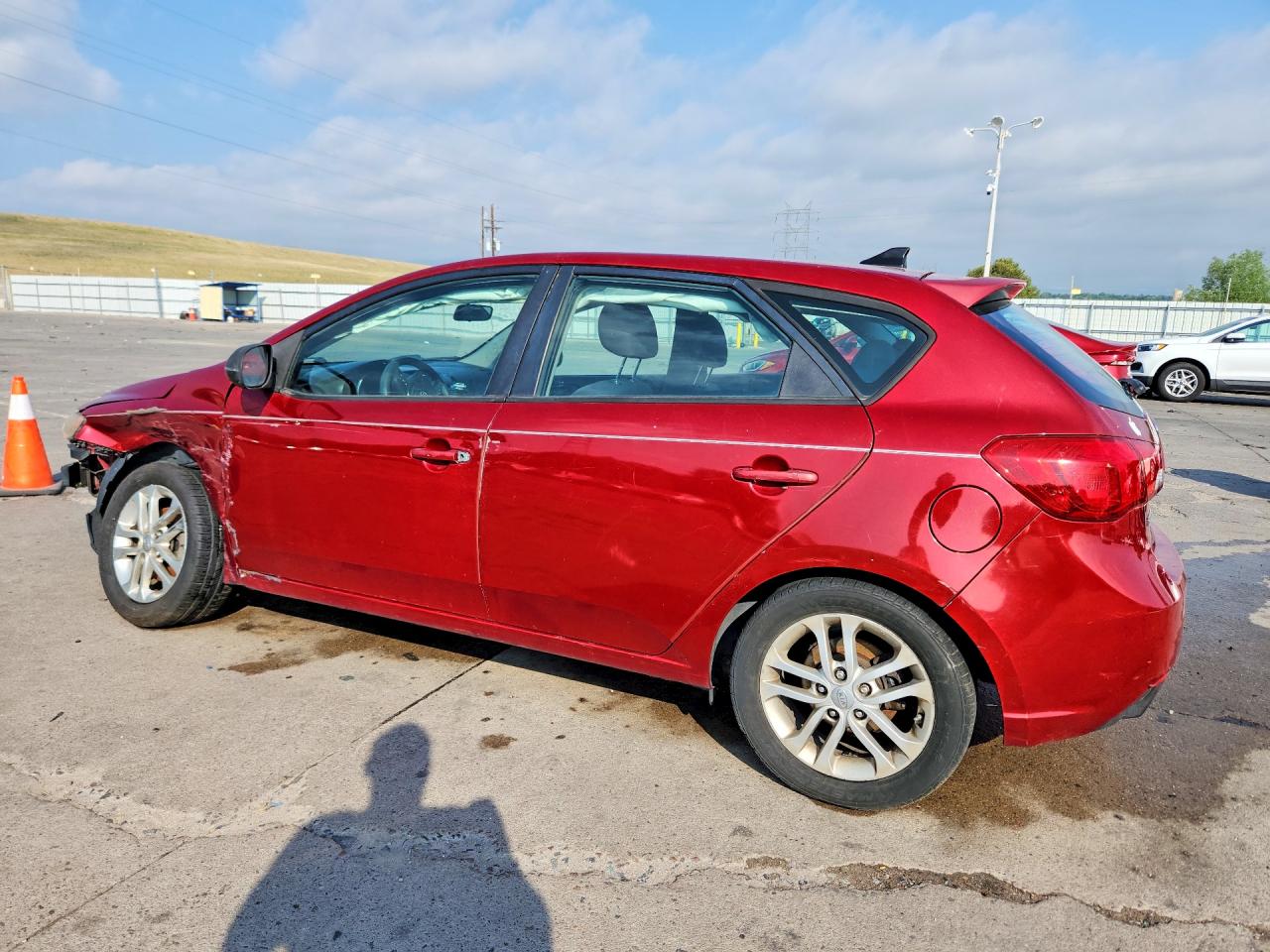 2012 Kia Forte Ex Red vin: KNAFU5A23C5492944
