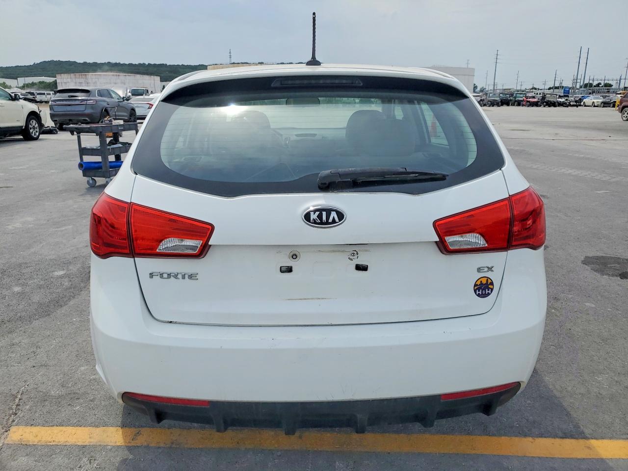 2012 Kia Forte Ex Белый vin: KNAFU5A23C5504493