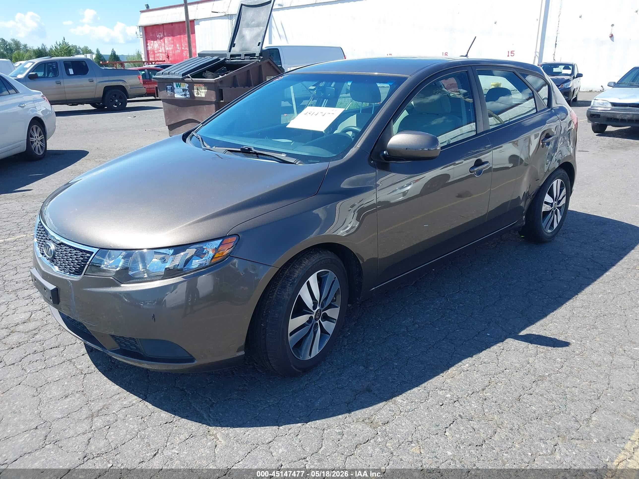 2013 Kia Forte Ex Gray vin: KNAFU5A25D5689728