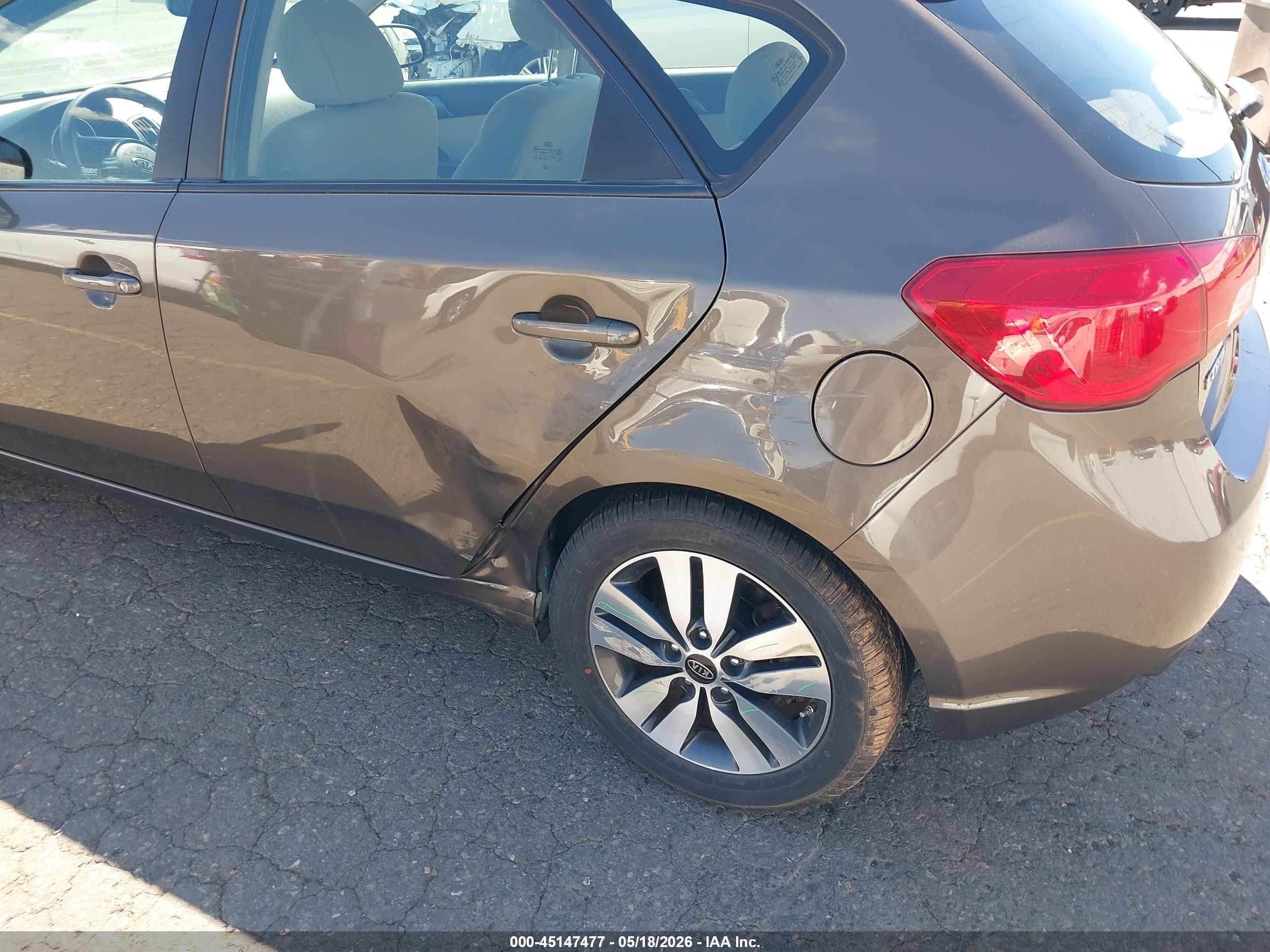 2013 Kia Forte Ex Gray vin: KNAFU5A25D5689728